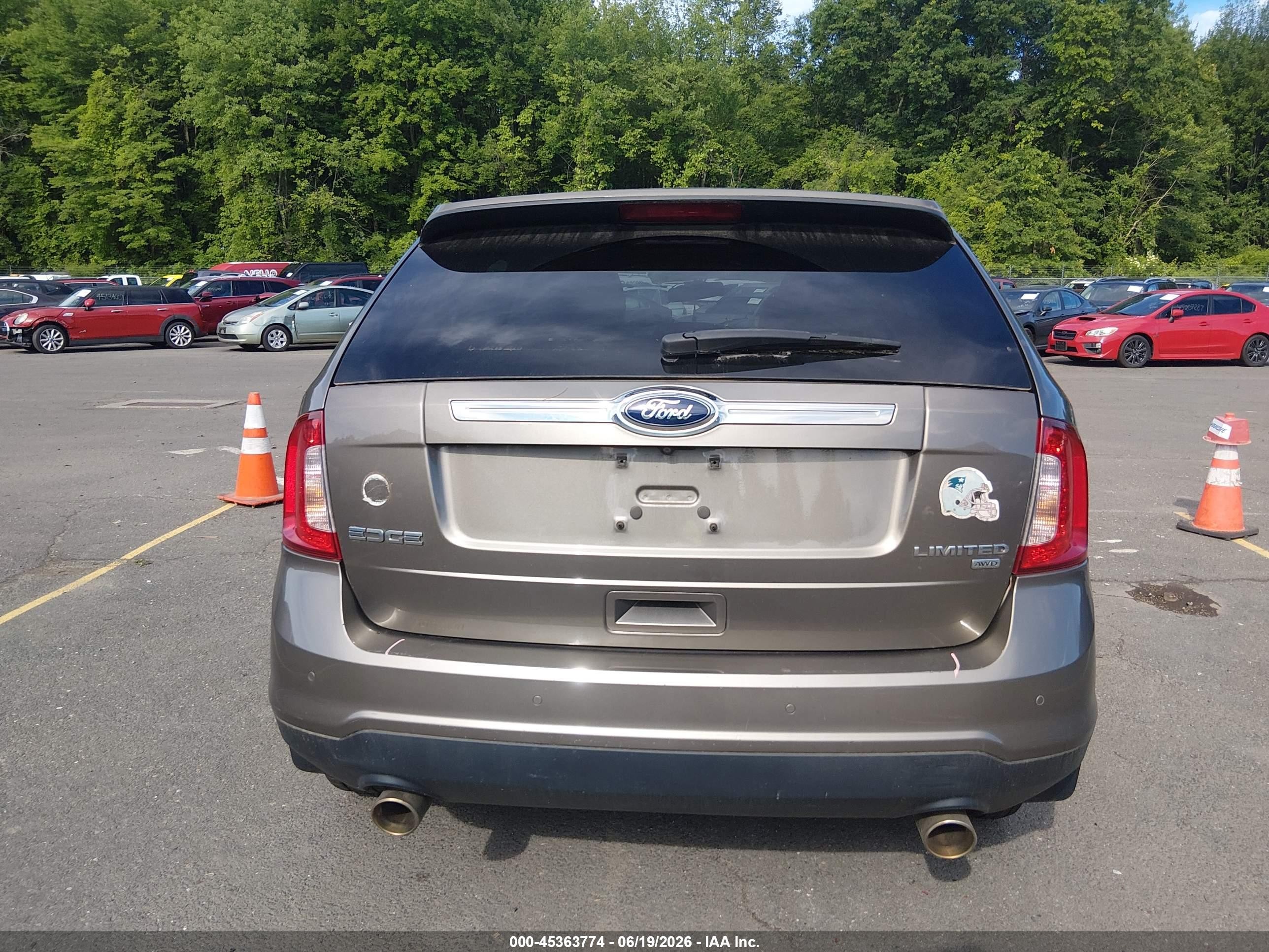 2014 Ford Edge Limited Gray vin: 2FMDK4KC8EBB71297