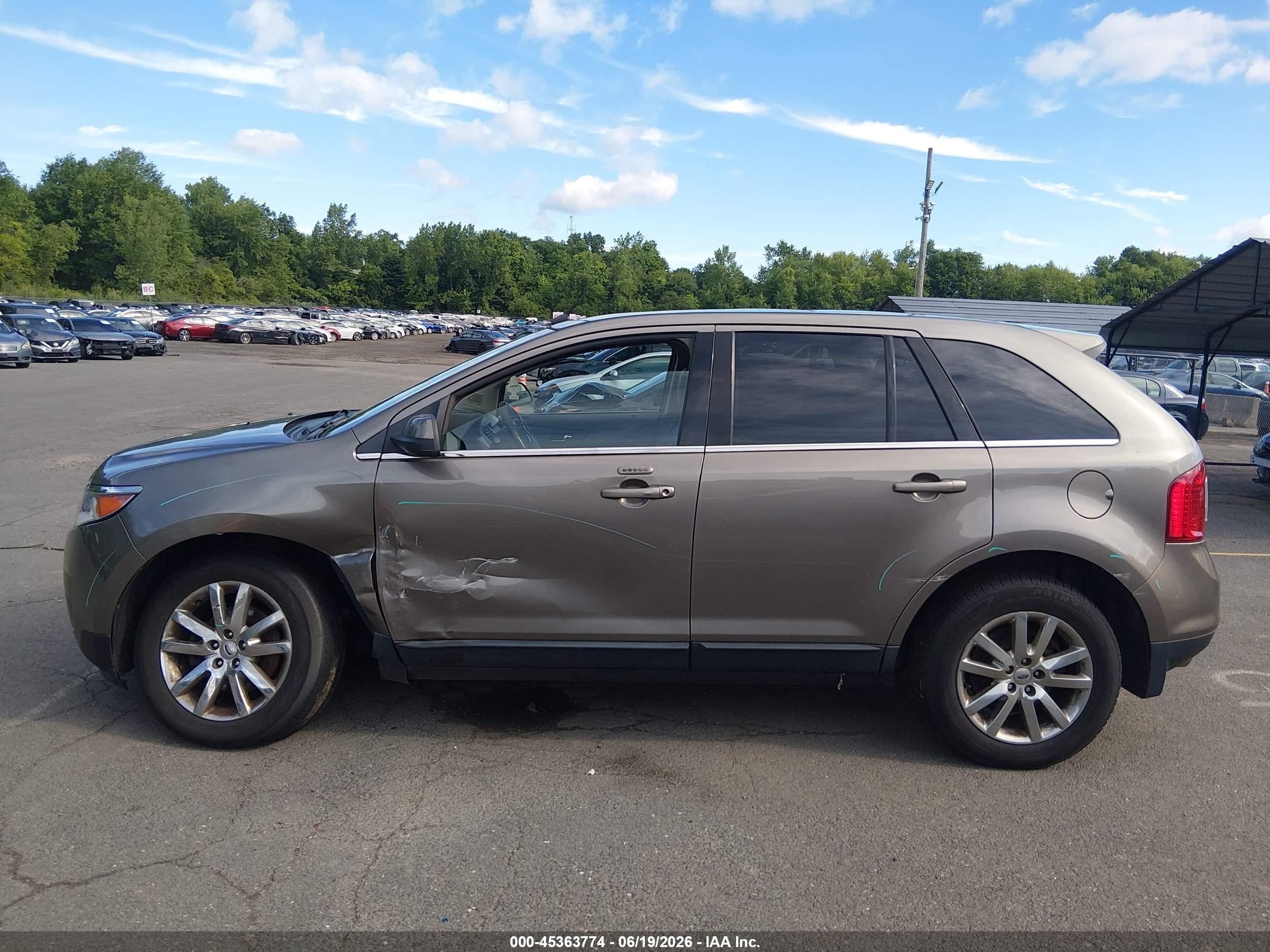 2014 Ford Edge Limited Gray vin: 2FMDK4KC8EBB71297