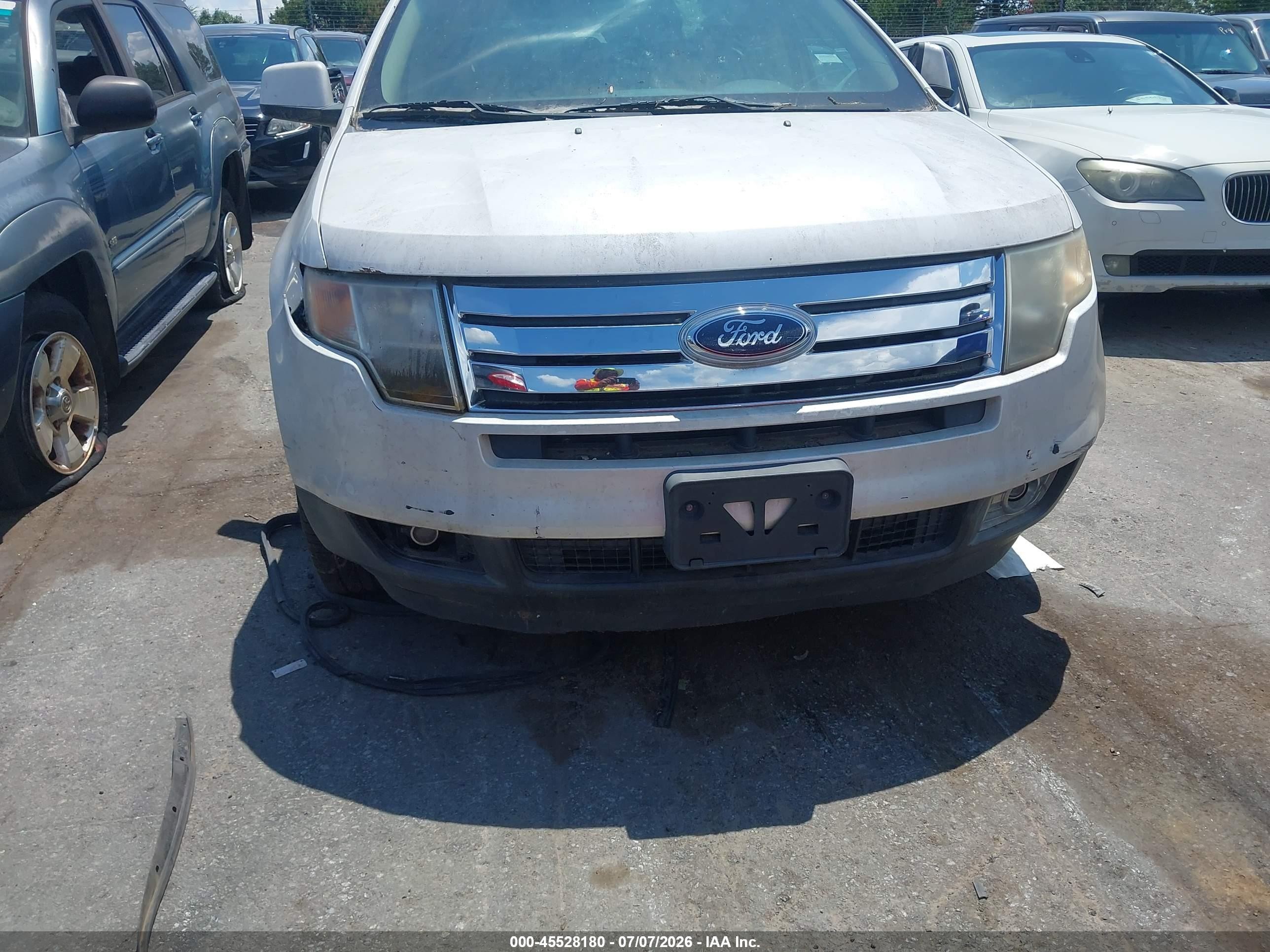 2010 Ford Edge Limited White vin: 2FMDK4KC9ABA22147