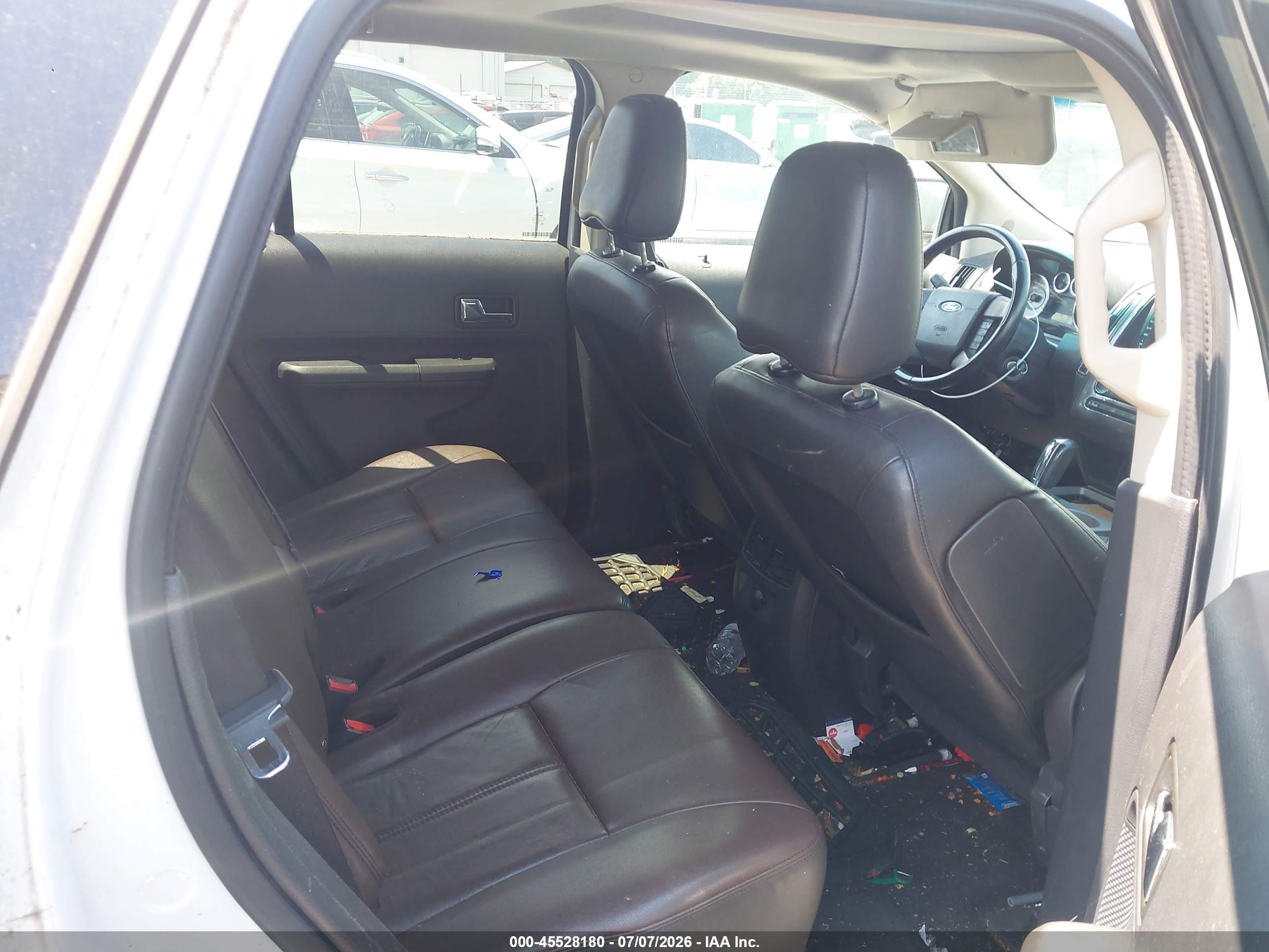 2010 Ford Edge Limited White vin: 2FMDK4KC9ABA22147
