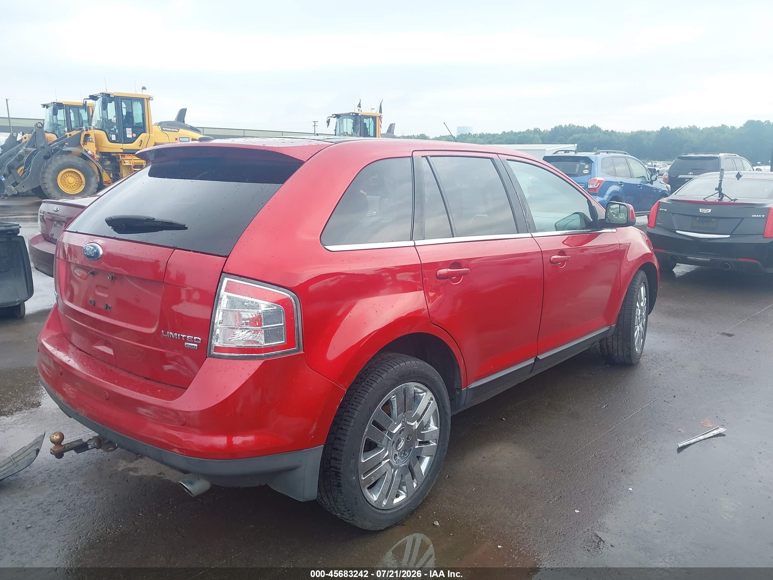 2010 Ford Edge Limited Red vin: 2FMDK4KC9ABA31320