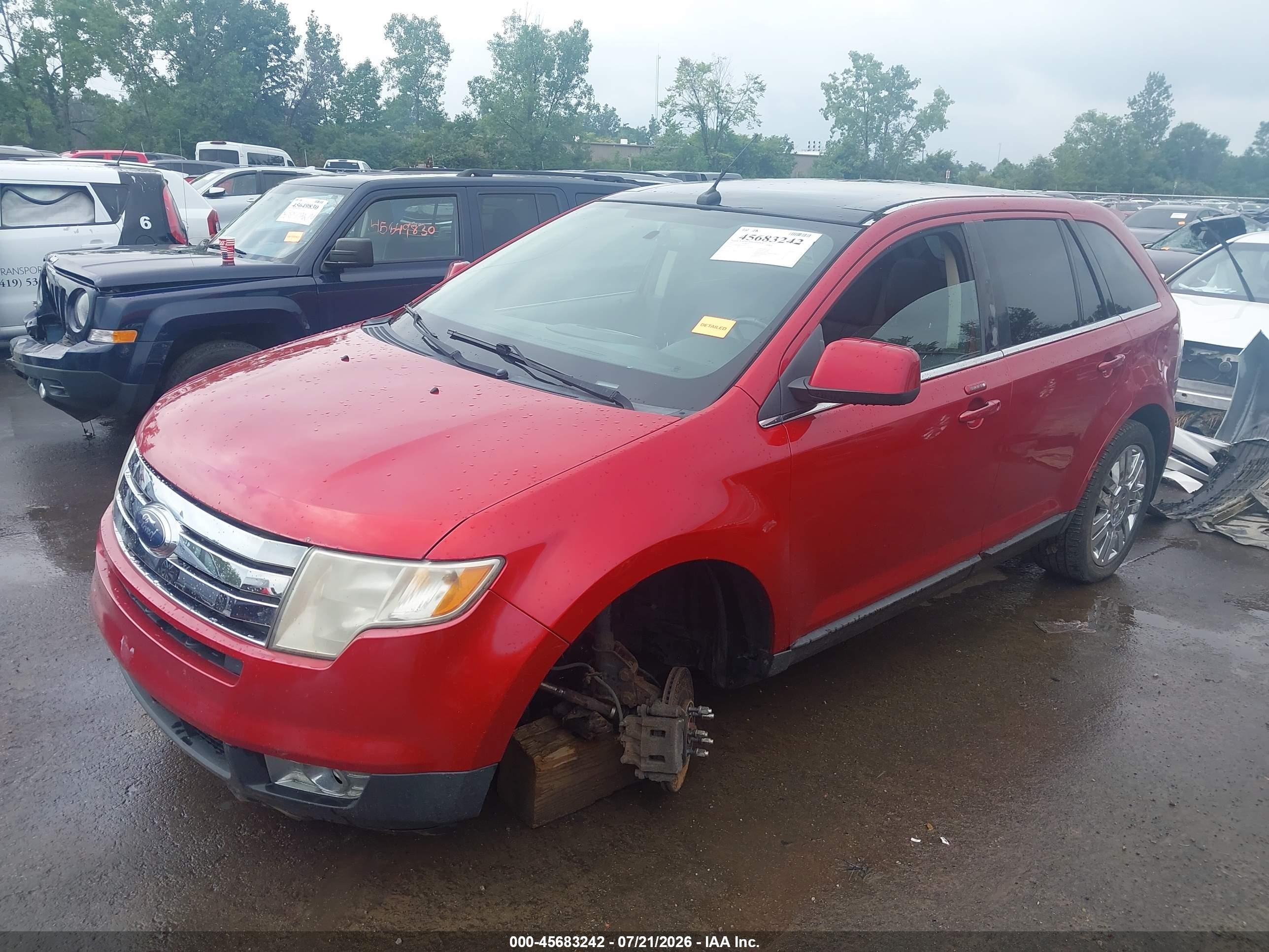2010 Ford Edge Limited Red vin: 2FMDK4KC9ABA31320