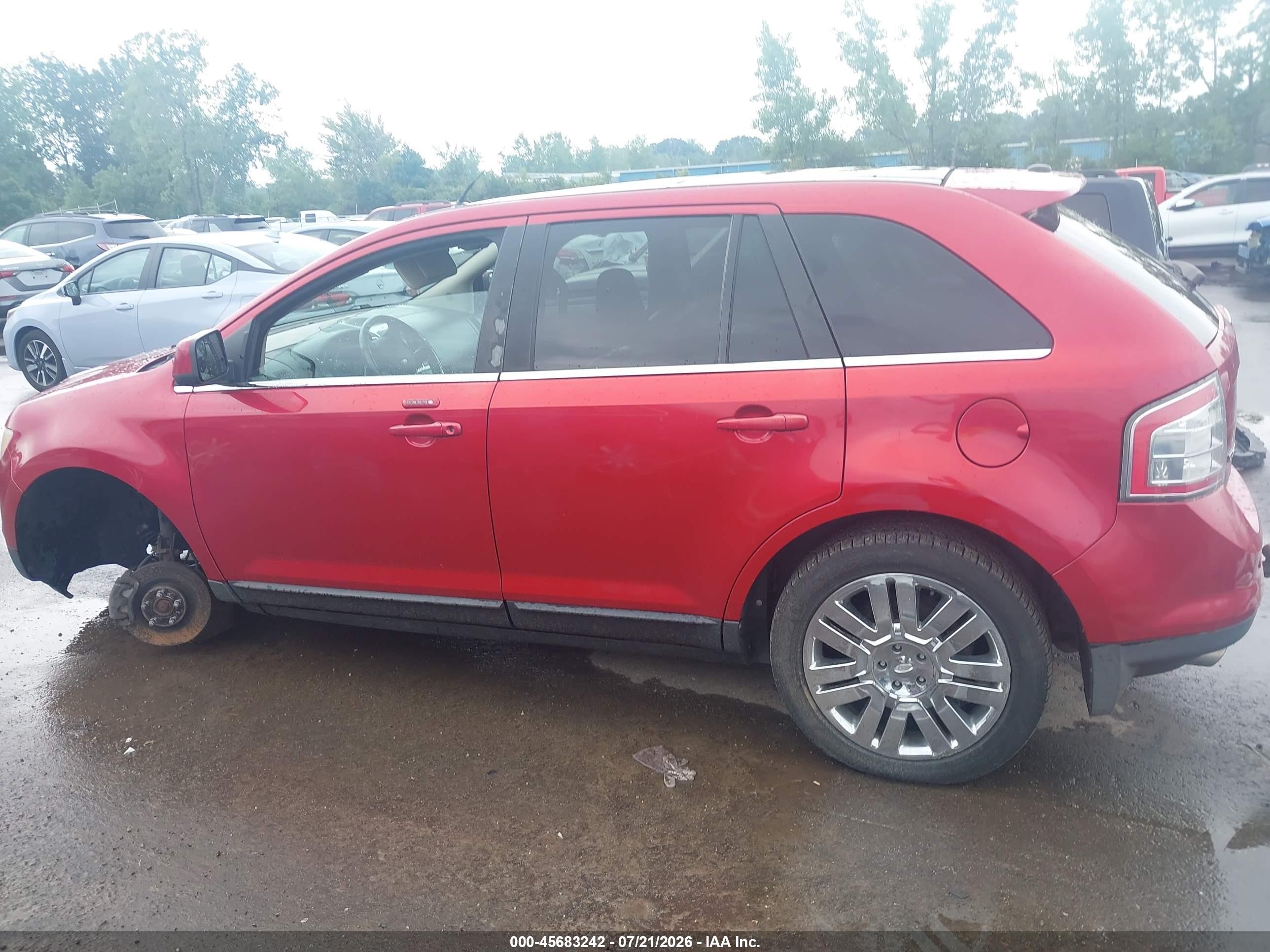 2010 Ford Edge Limited Red vin: 2FMDK4KC9ABA31320