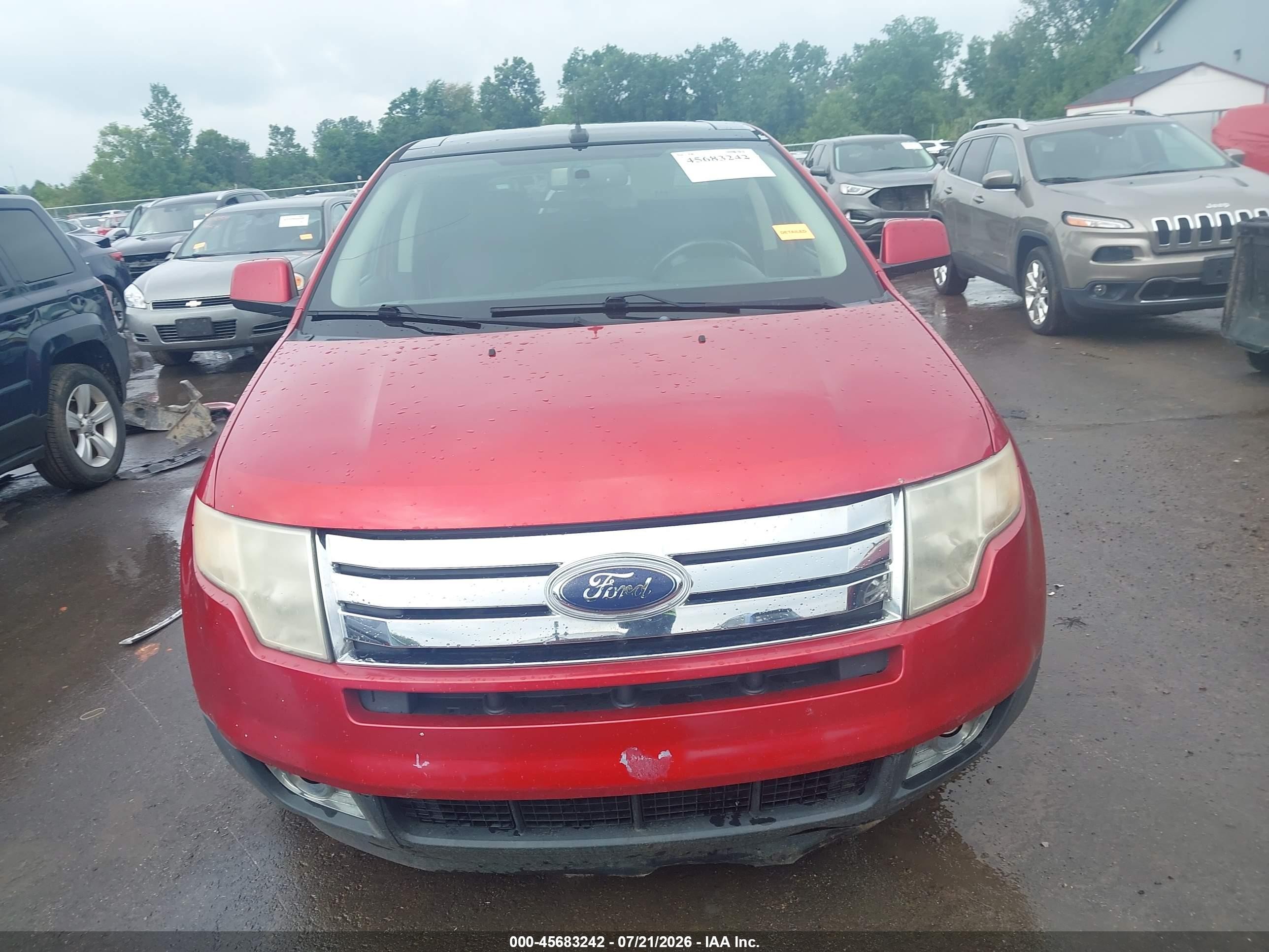 2010 Ford Edge Limited Red vin: 2FMDK4KC9ABA31320