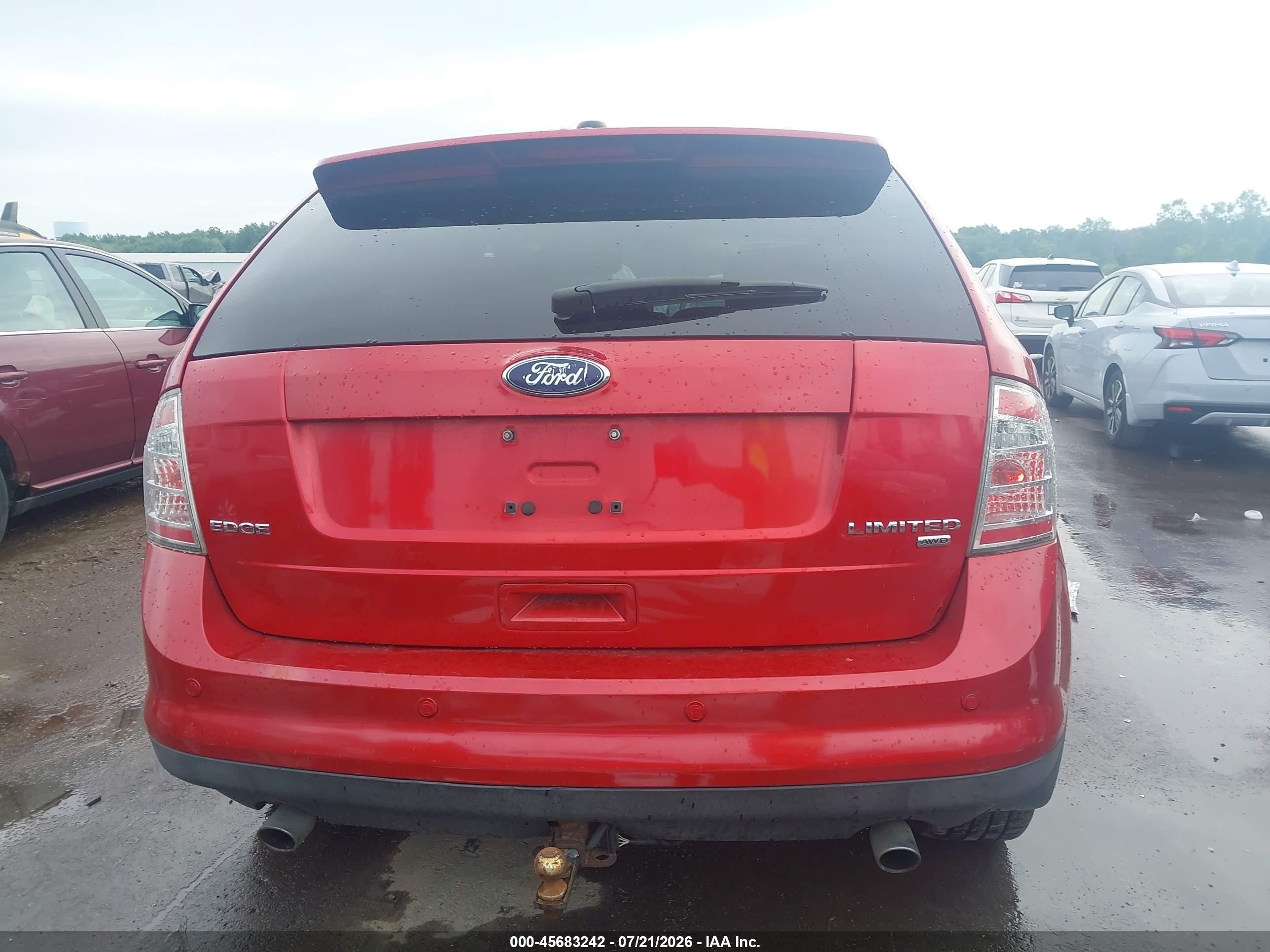 2010 Ford Edge Limited Red vin: 2FMDK4KC9ABA31320