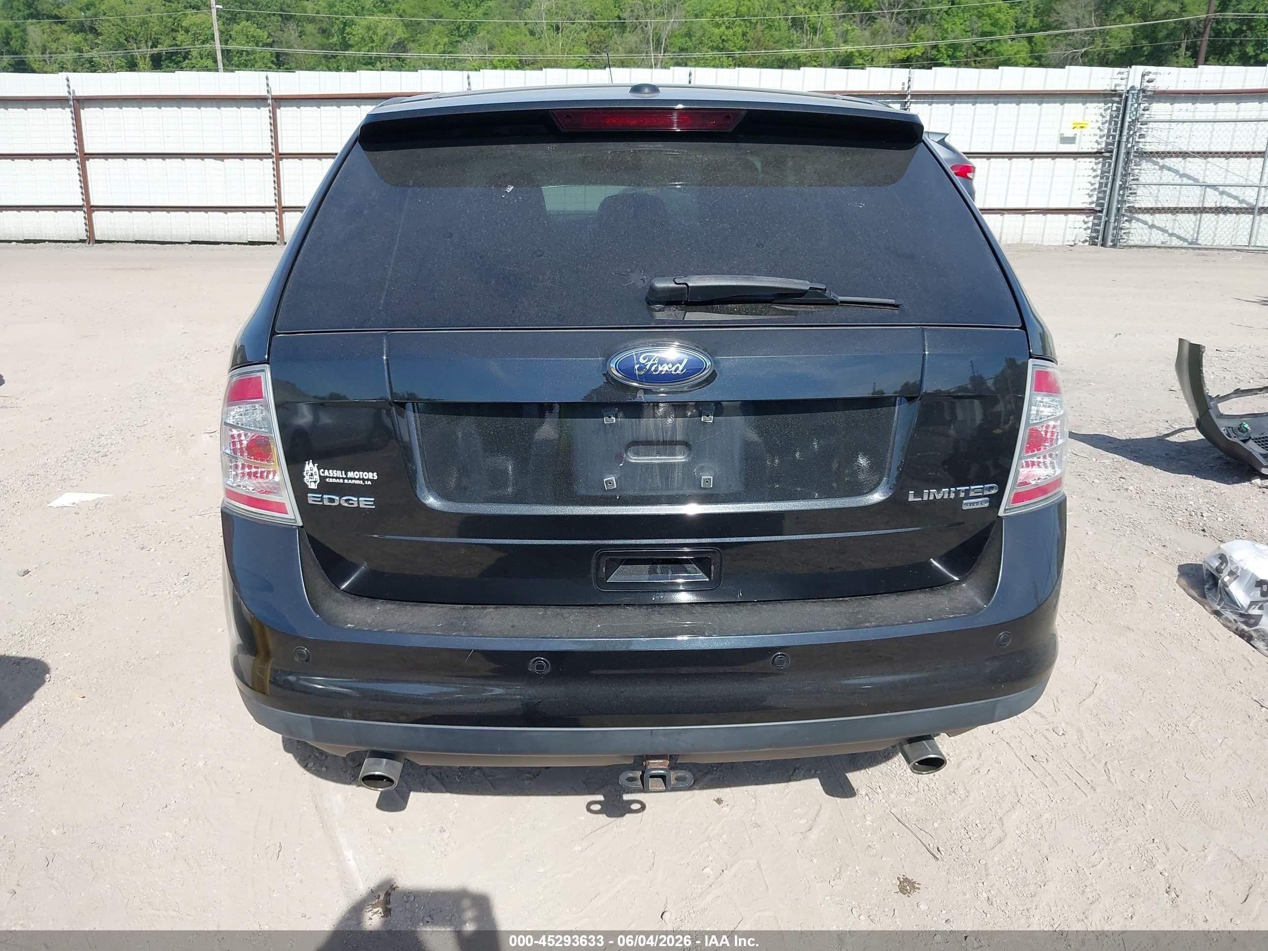 2010 Ford Edge Limited Черный vin: 2FMDK4KC9ABA62437