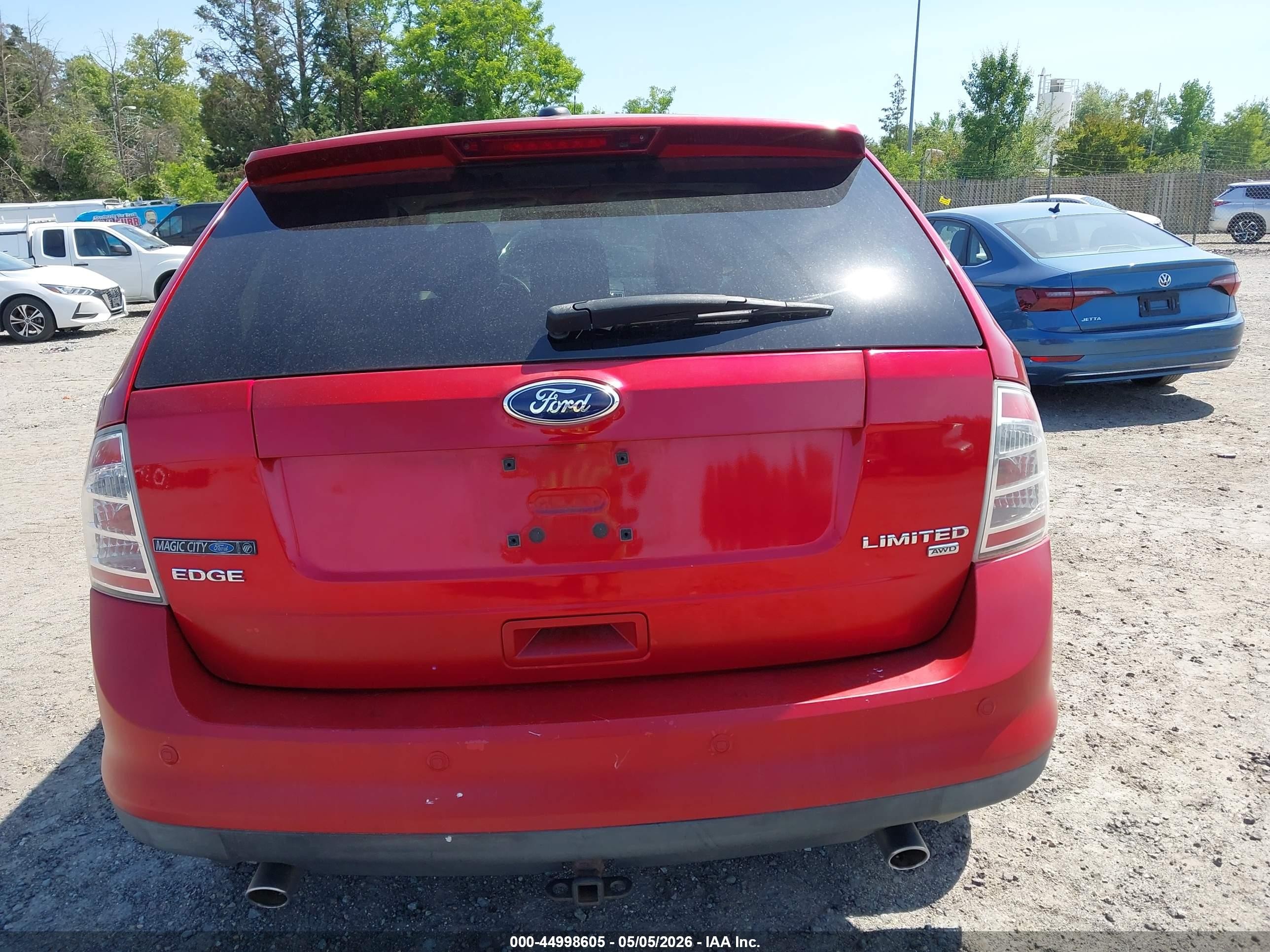 2010 Ford Edge Limited Red vin: 2FMDK4KC9ABB32650