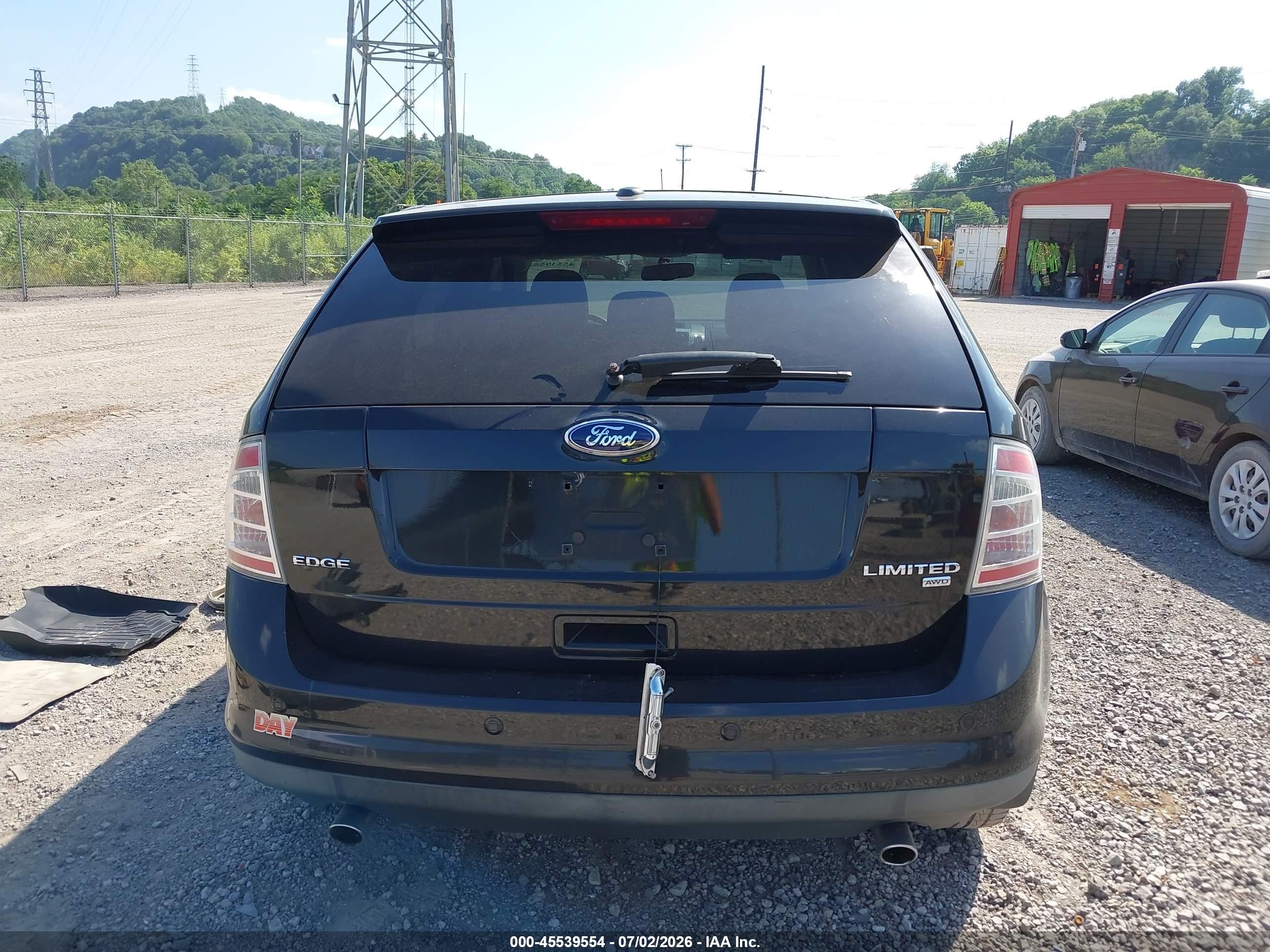 2010 Ford Edge Limited Black vin: 2FMDK4KC9ABB63381