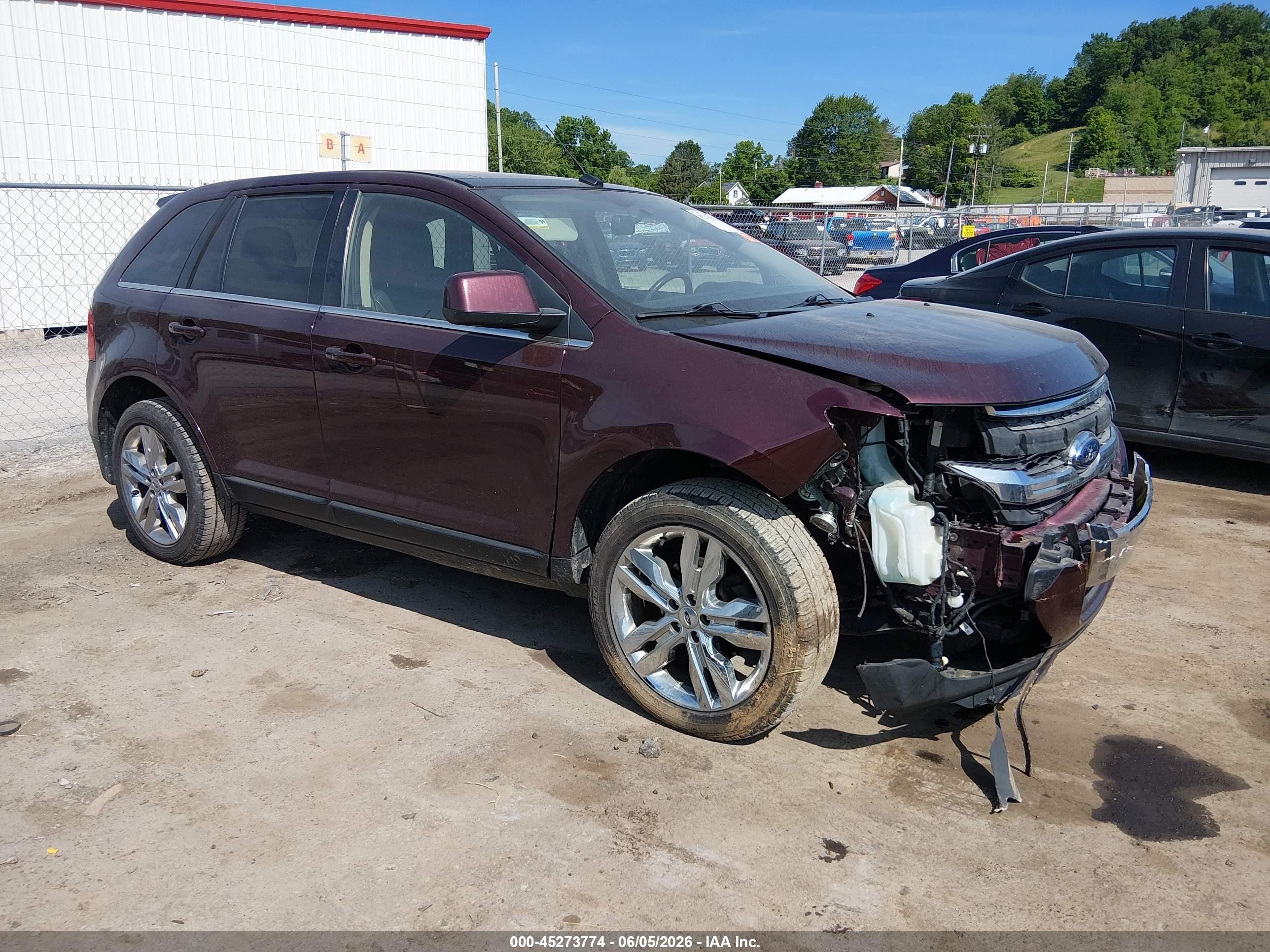 2011 Ford Edge Limited Burgundy vin: 2FMDK4KC9BBA18861