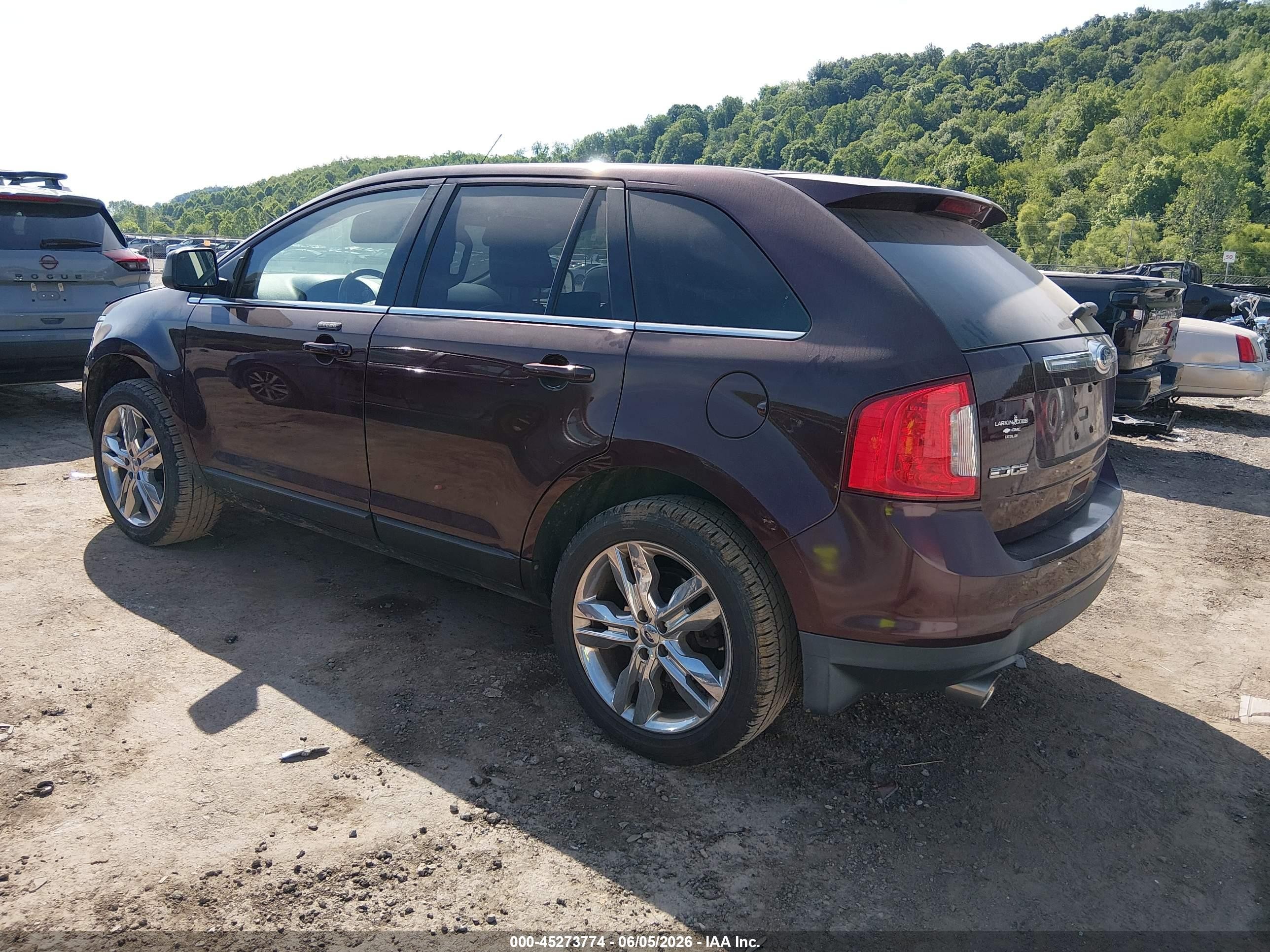 2011 Ford Edge Limited Burgundy vin: 2FMDK4KC9BBA18861