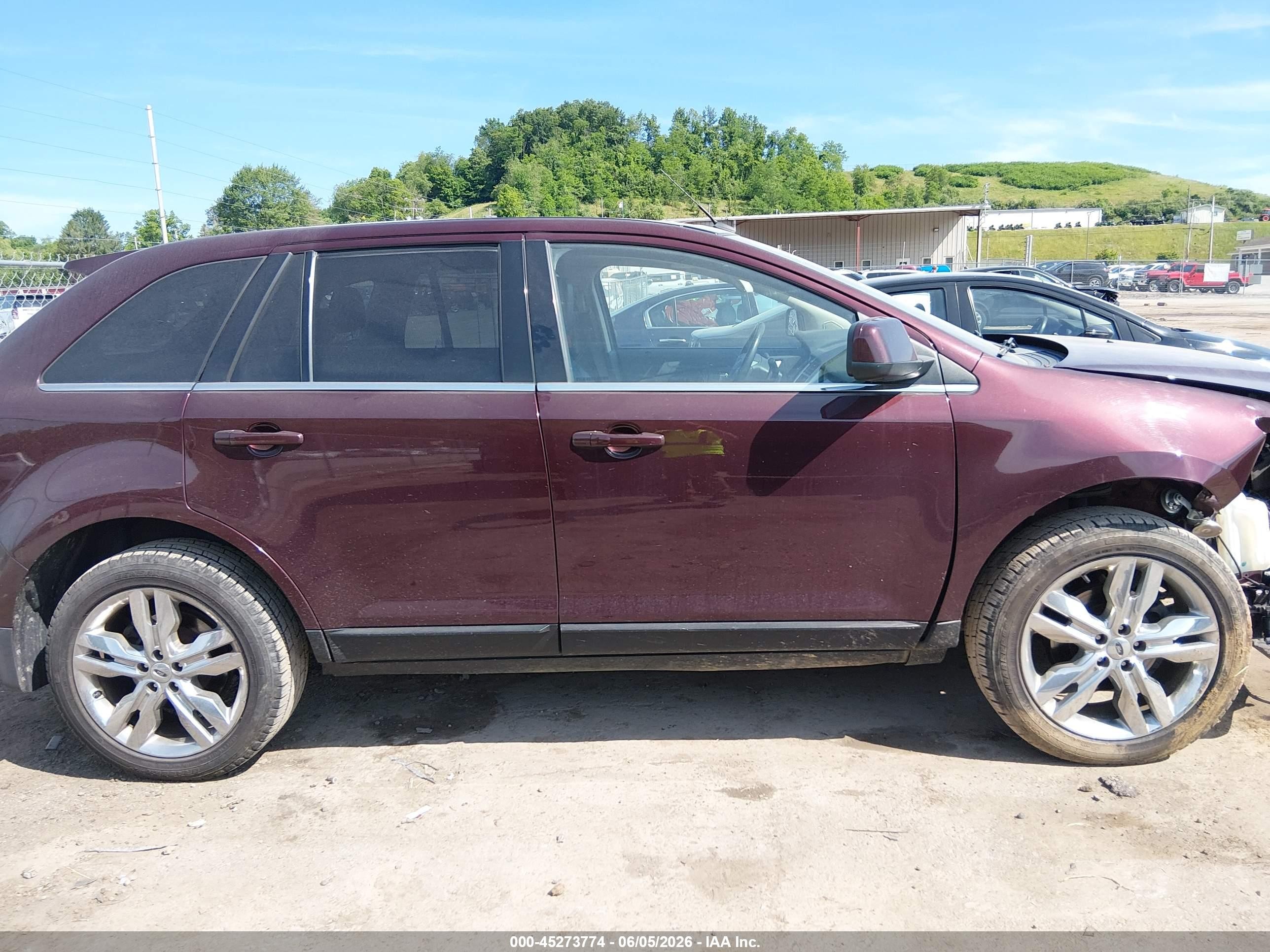 2011 Ford Edge Limited Burgundy vin: 2FMDK4KC9BBA18861