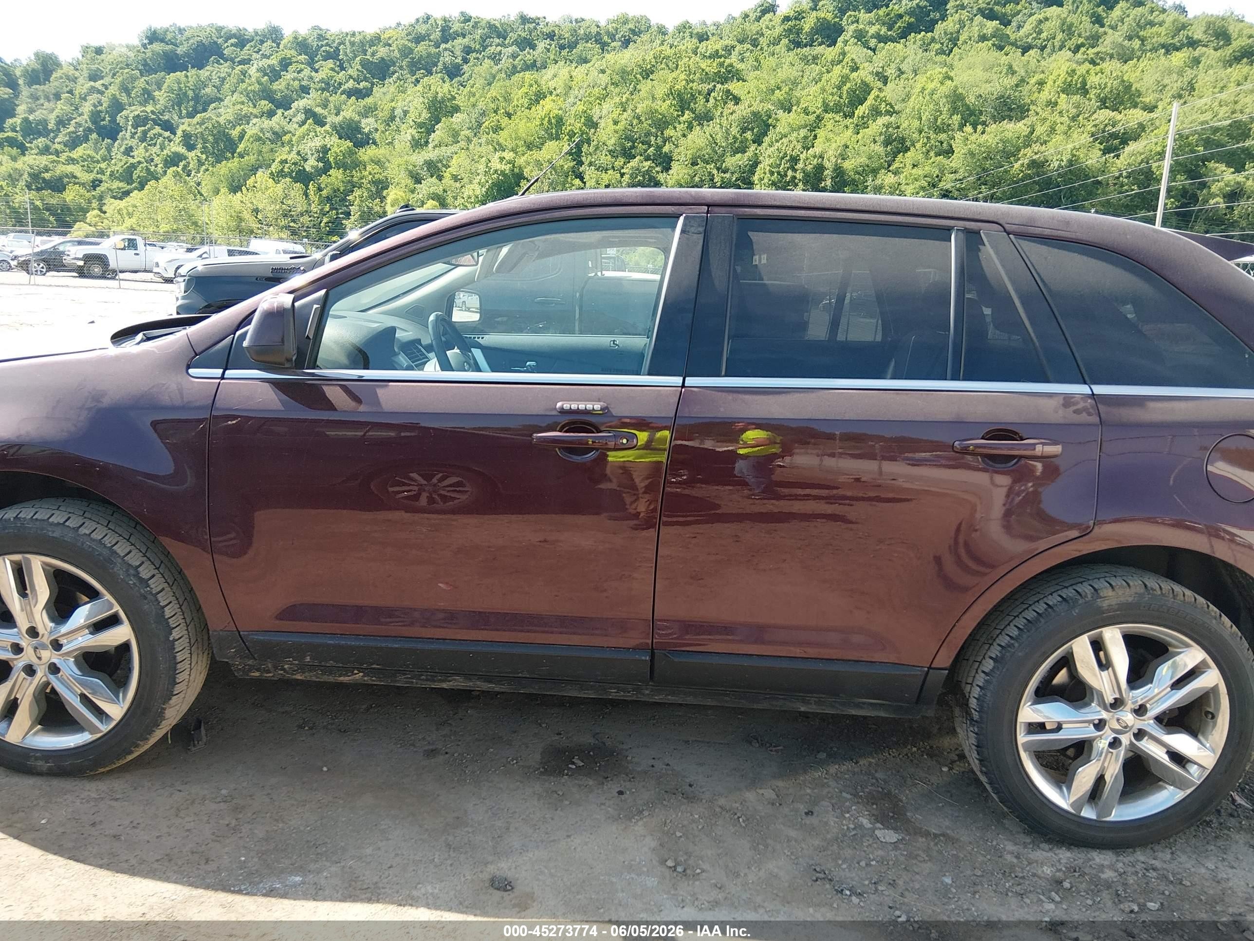 2011 Ford Edge Limited Burgundy vin: 2FMDK4KC9BBA18861