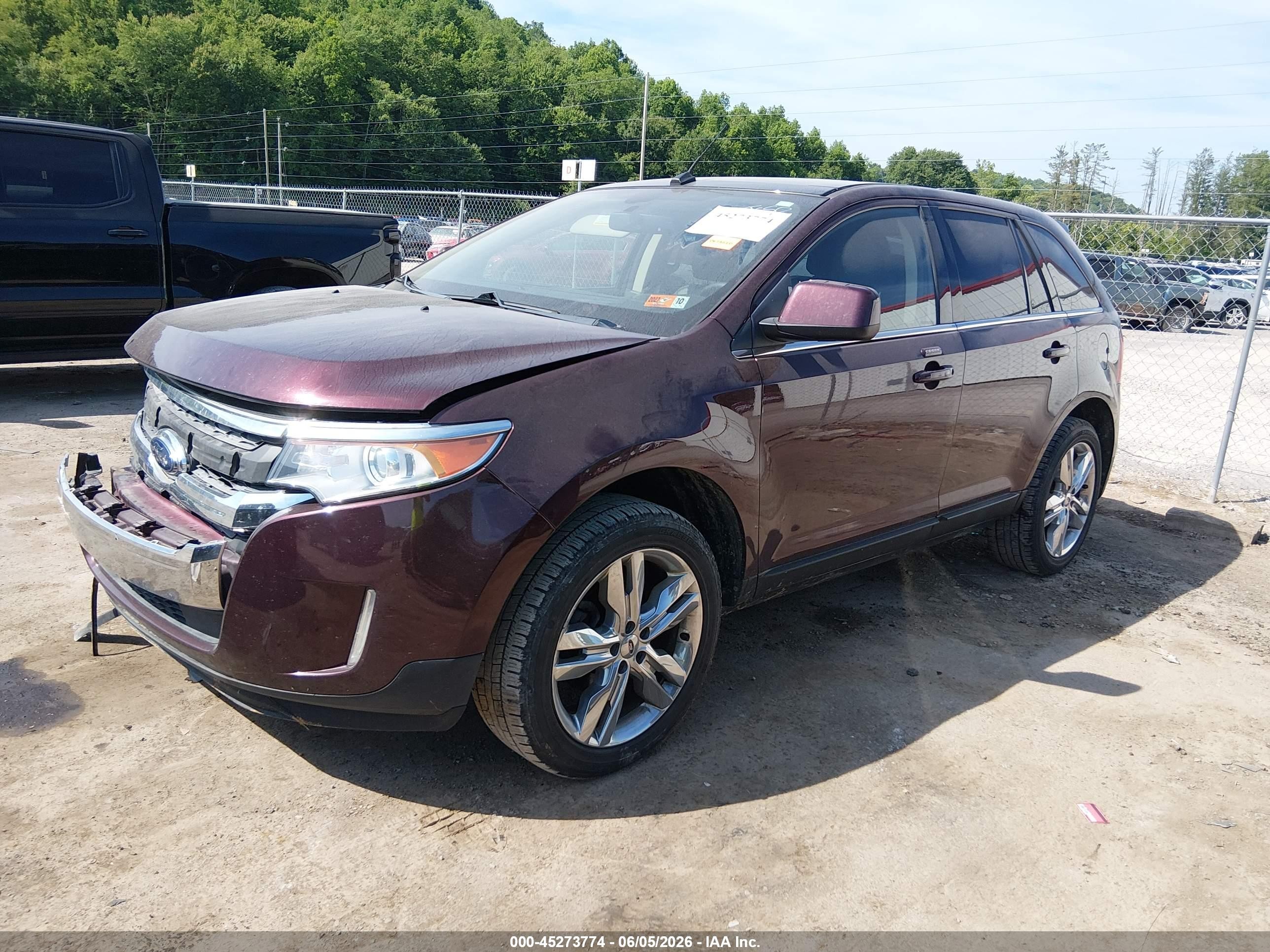 2011 Ford Edge Limited Burgundy vin: 2FMDK4KC9BBA18861