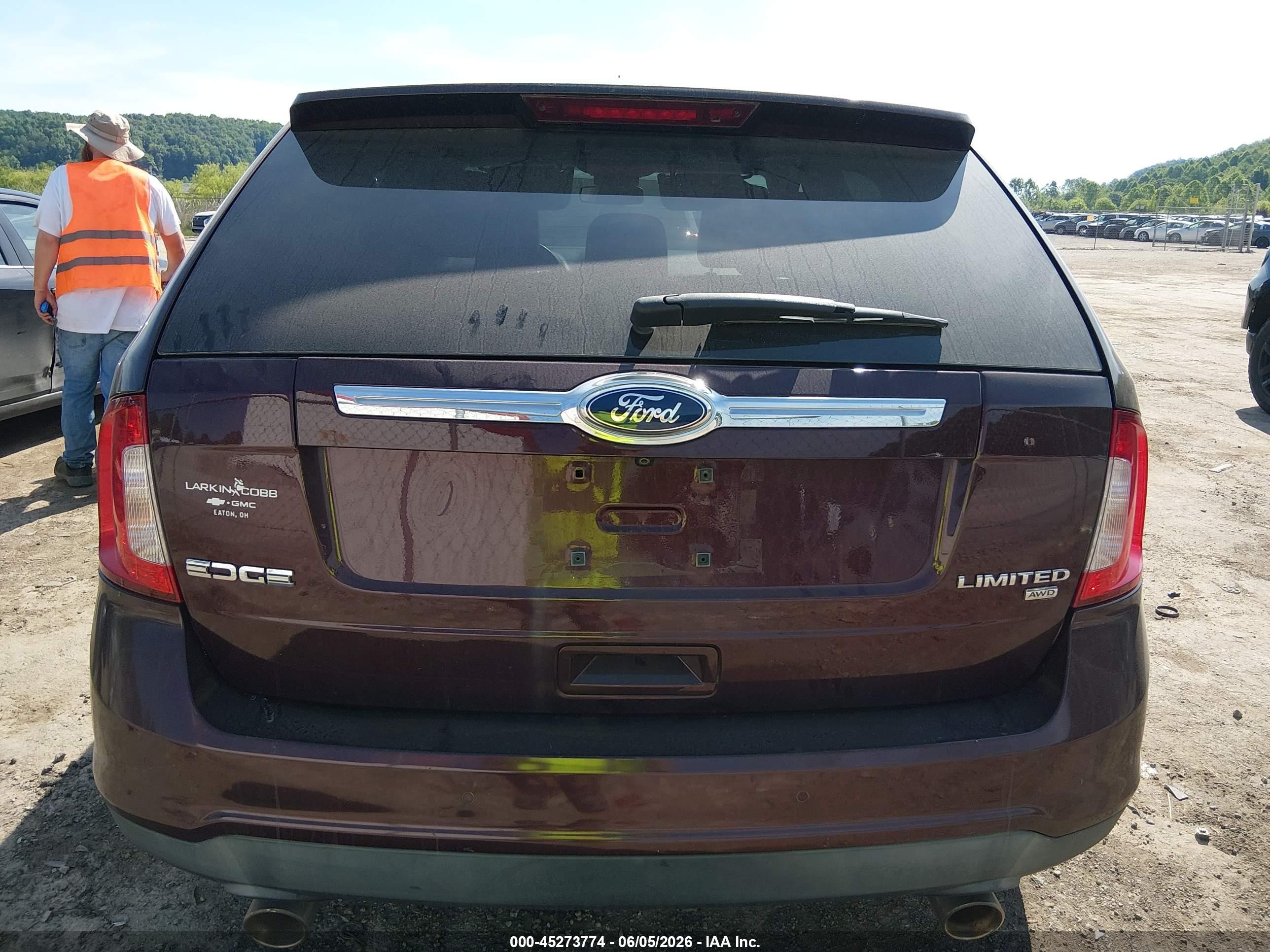 2011 Ford Edge Limited Burgundy vin: 2FMDK4KC9BBA18861