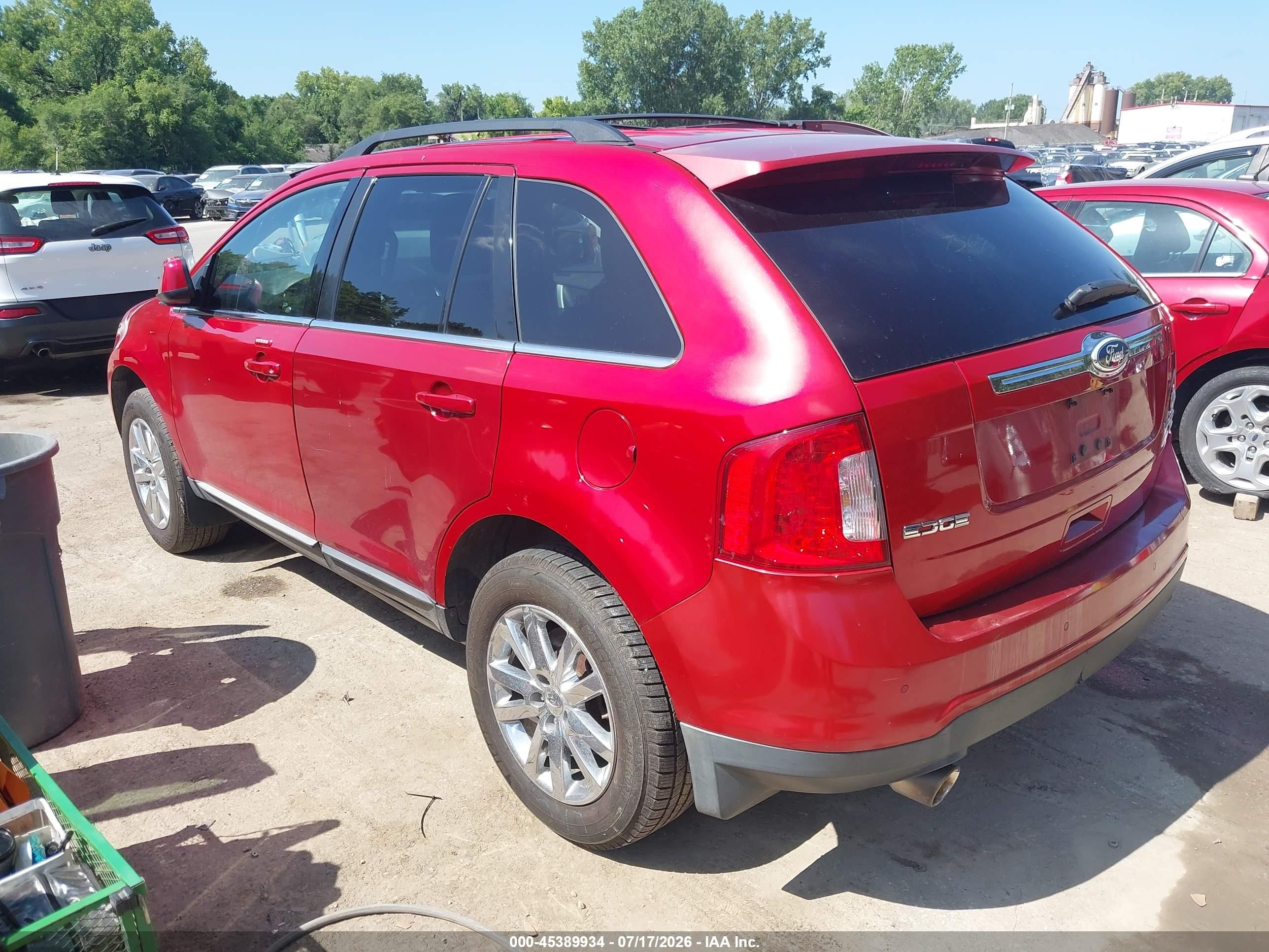 2011 Ford Edge Limited Red vin: 2FMDK4KC9BBA22392