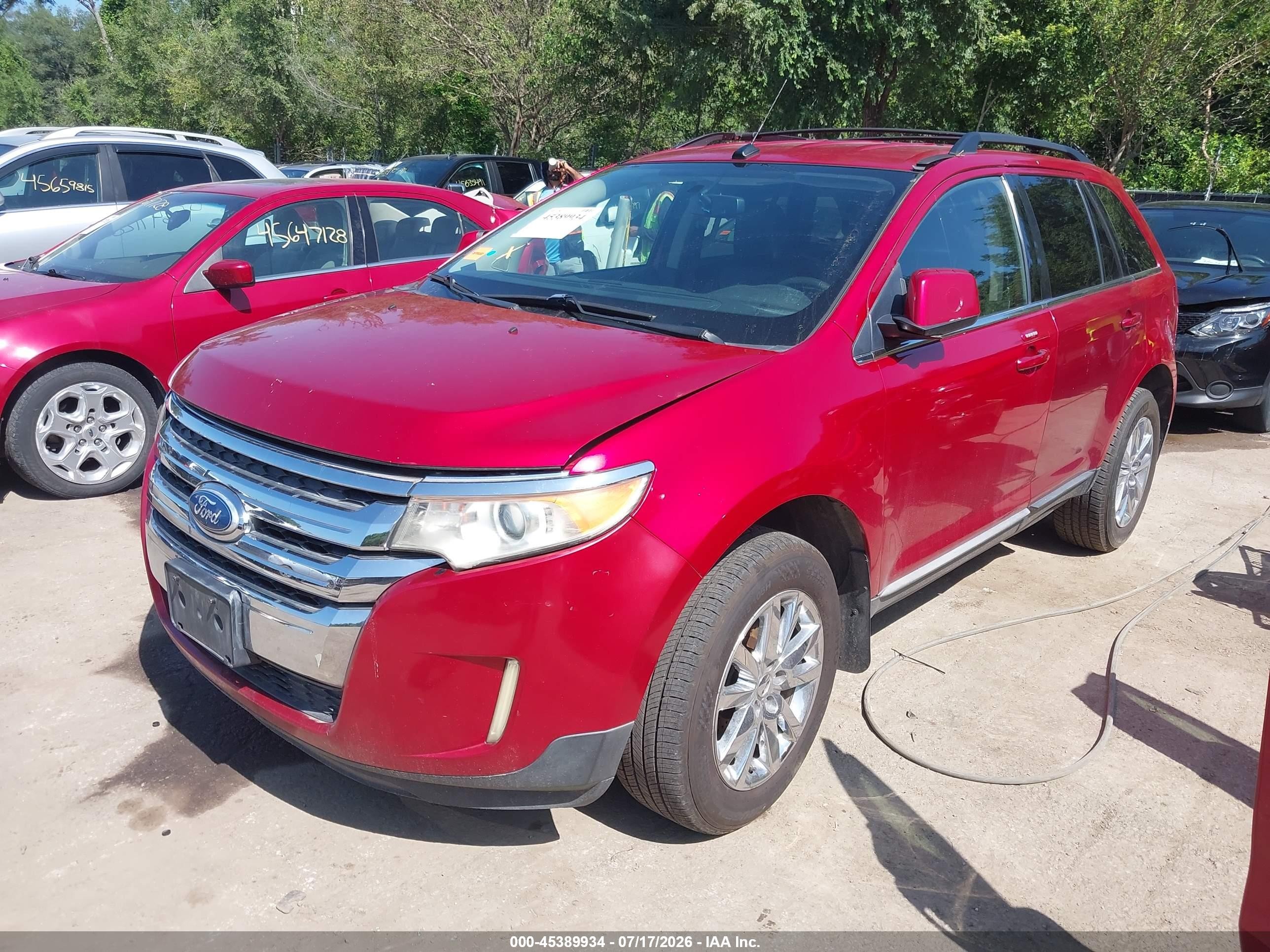 2011 Ford Edge Limited Red vin: 2FMDK4KC9BBA22392