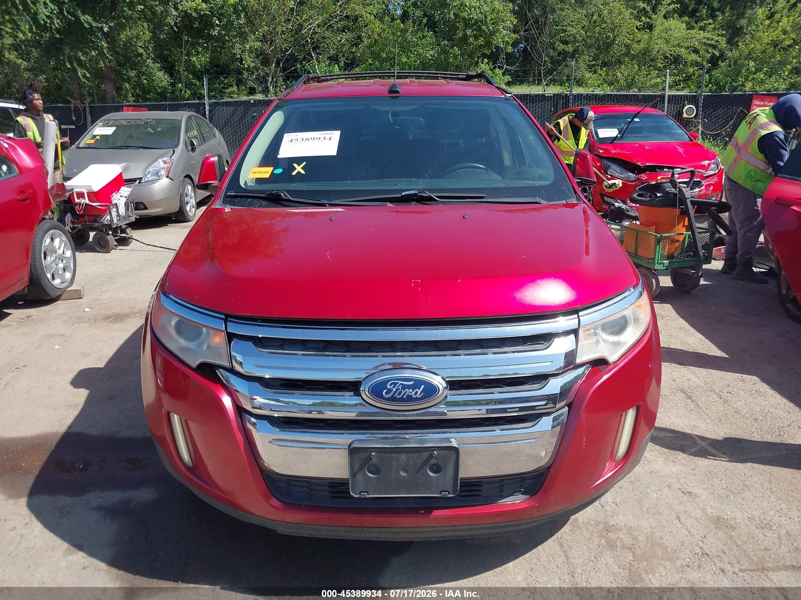 2011 Ford Edge Limited Red vin: 2FMDK4KC9BBA22392