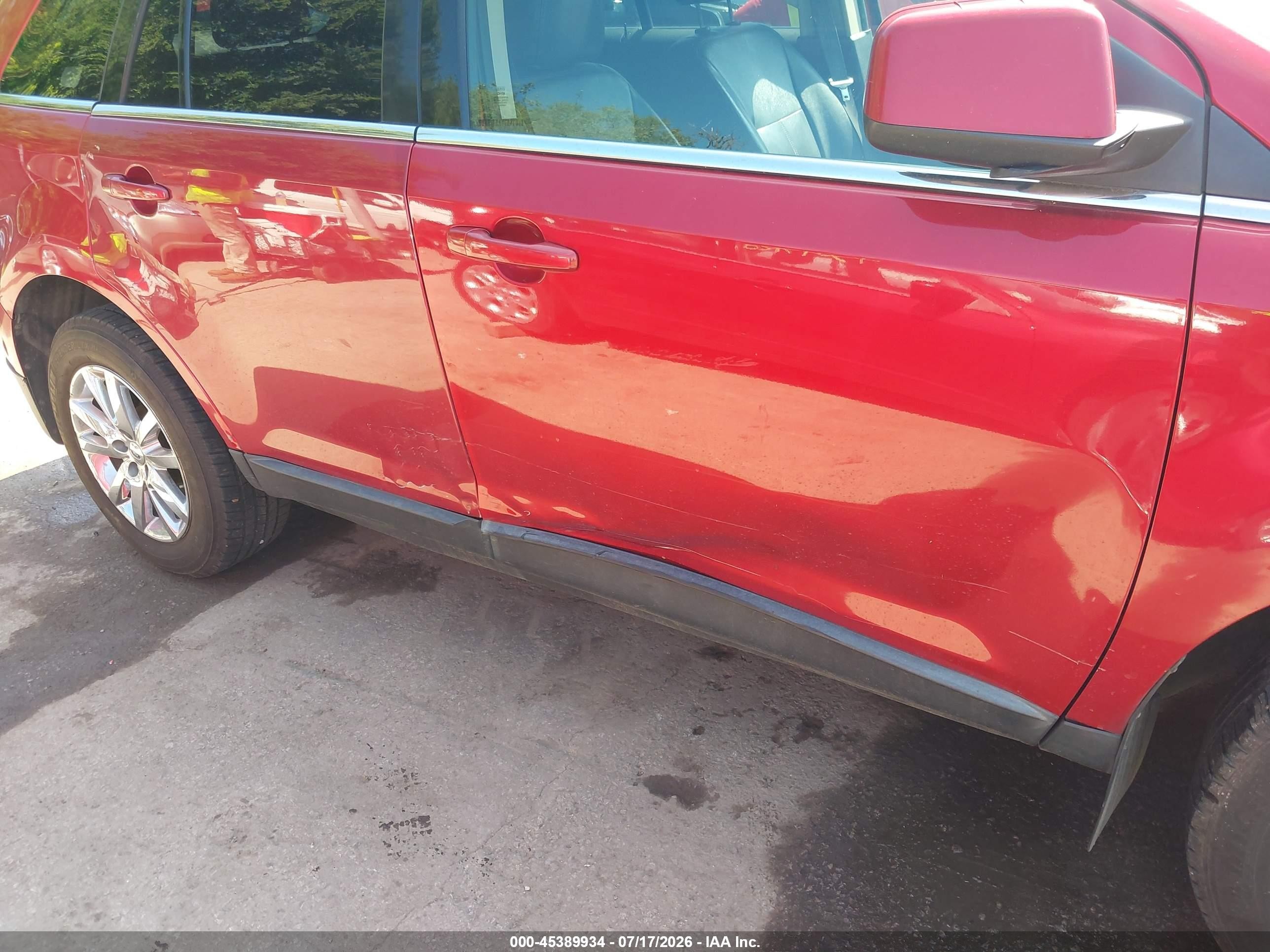 2011 Ford Edge Limited Red vin: 2FMDK4KC9BBA22392