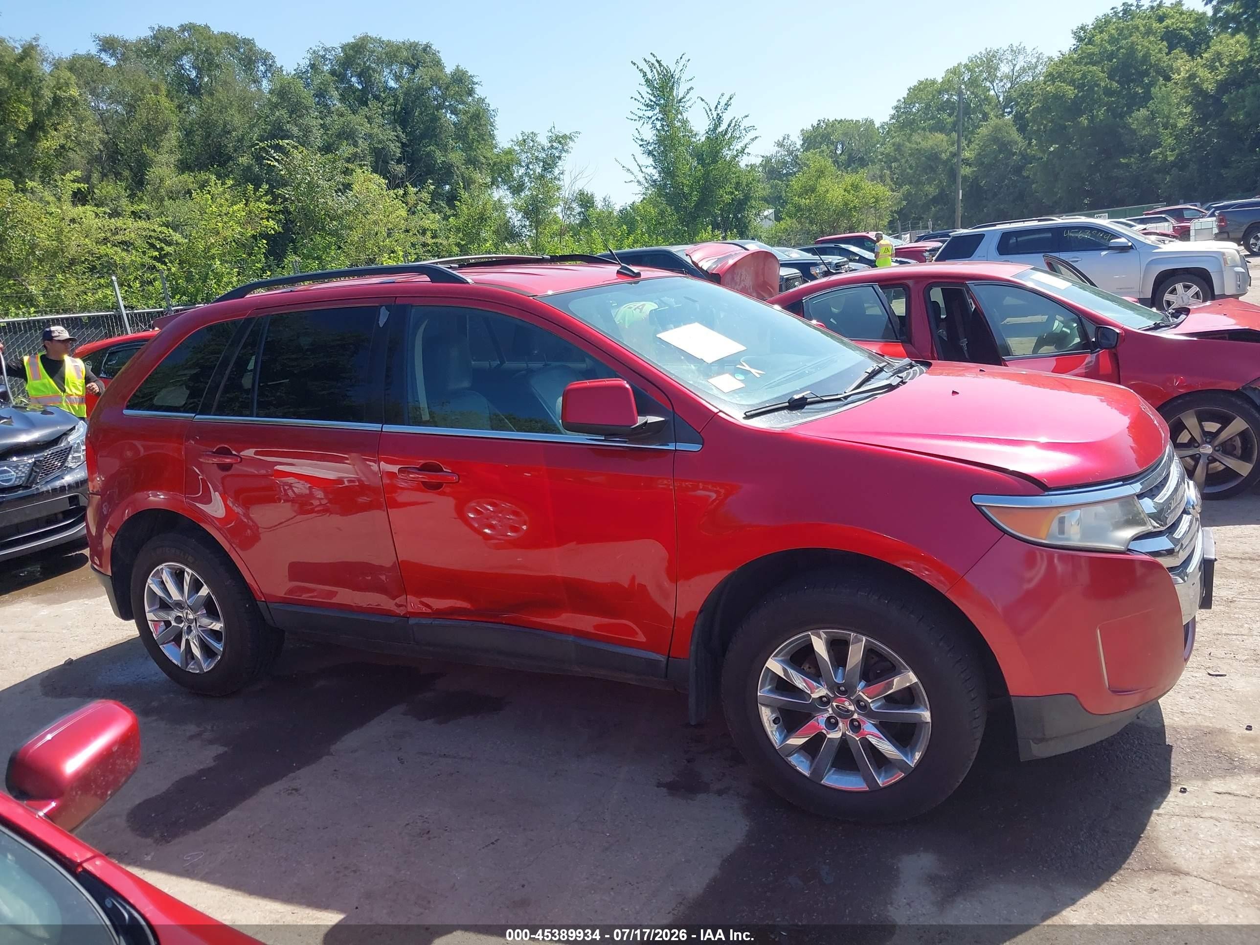 2011 Ford Edge Limited Red vin: 2FMDK4KC9BBA22392