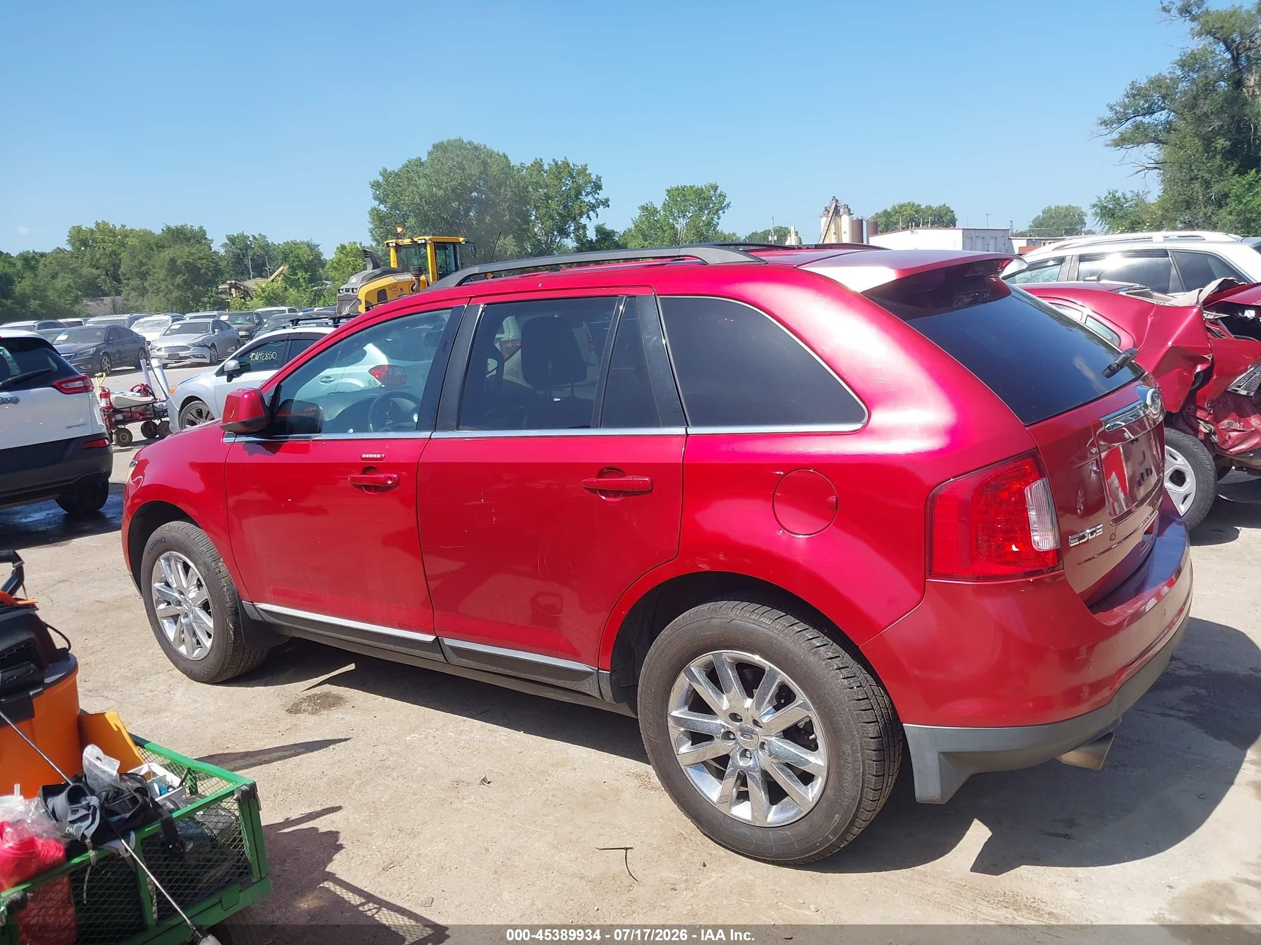 2011 Ford Edge Limited Red vin: 2FMDK4KC9BBA22392