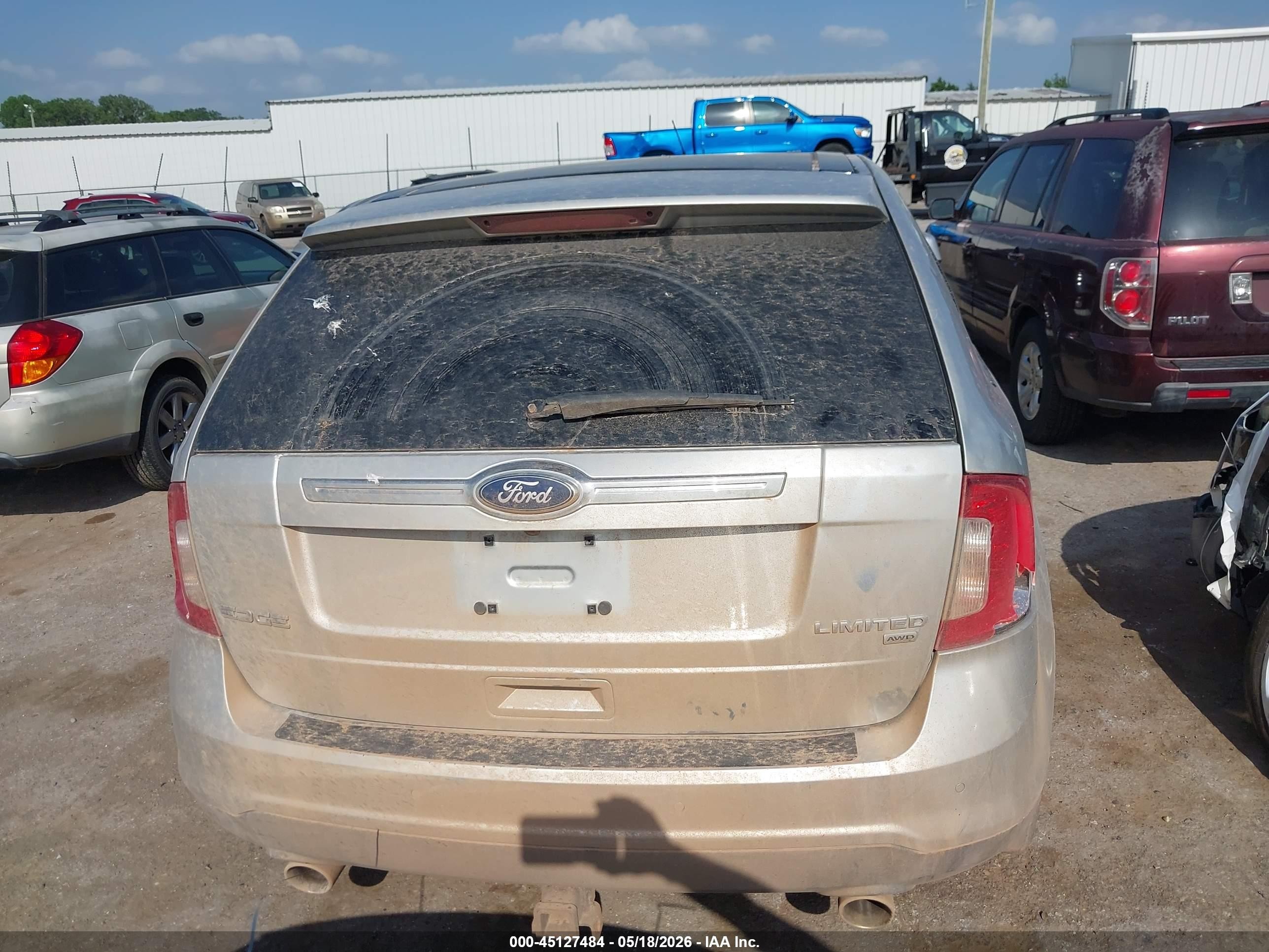 2011 Ford Edge Limited Silver vin: 2FMDK4KC9BBA56994