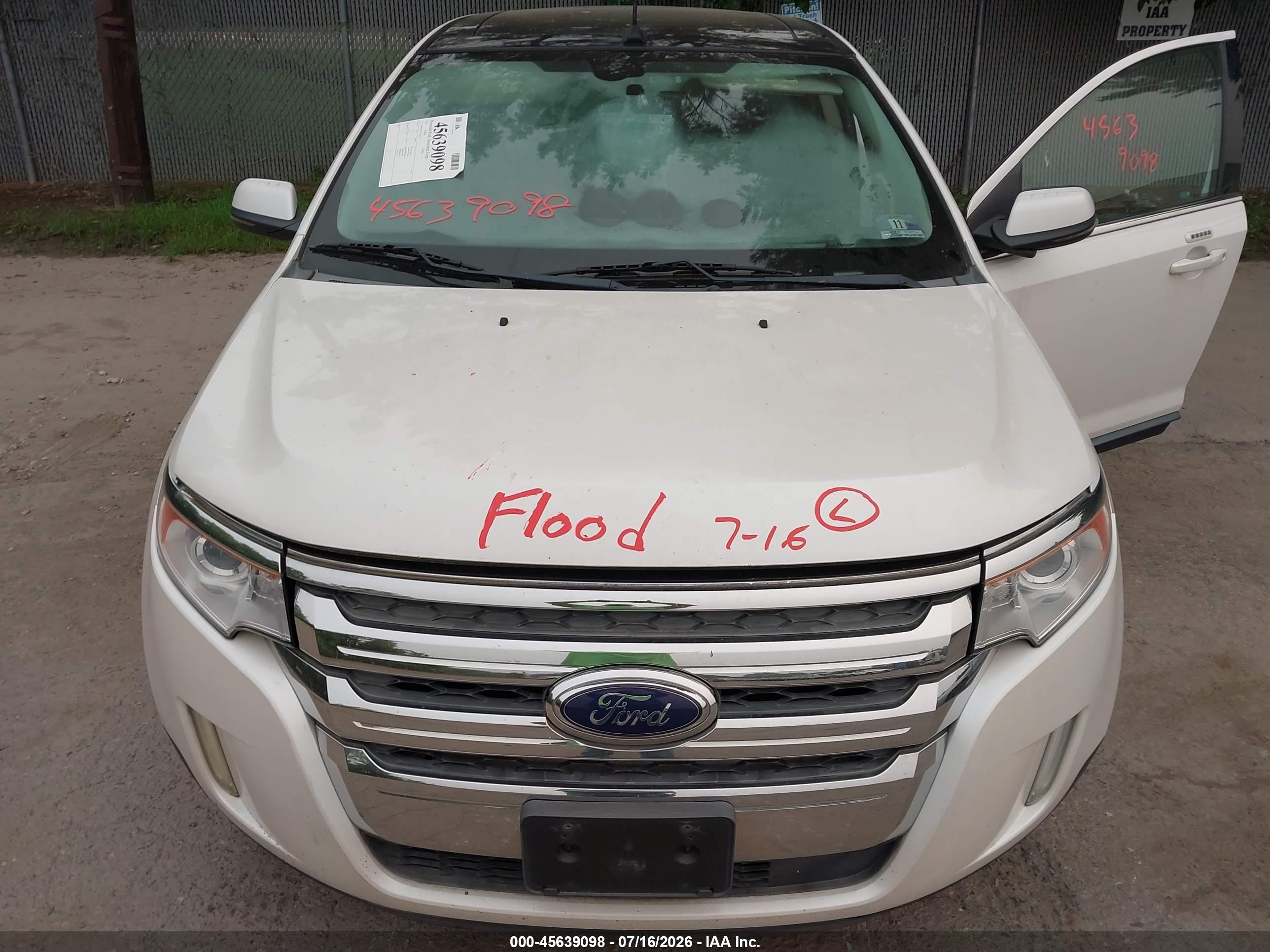 2012 Ford Edge Limited Белый vin: 2FMDK4KC9CBA76437