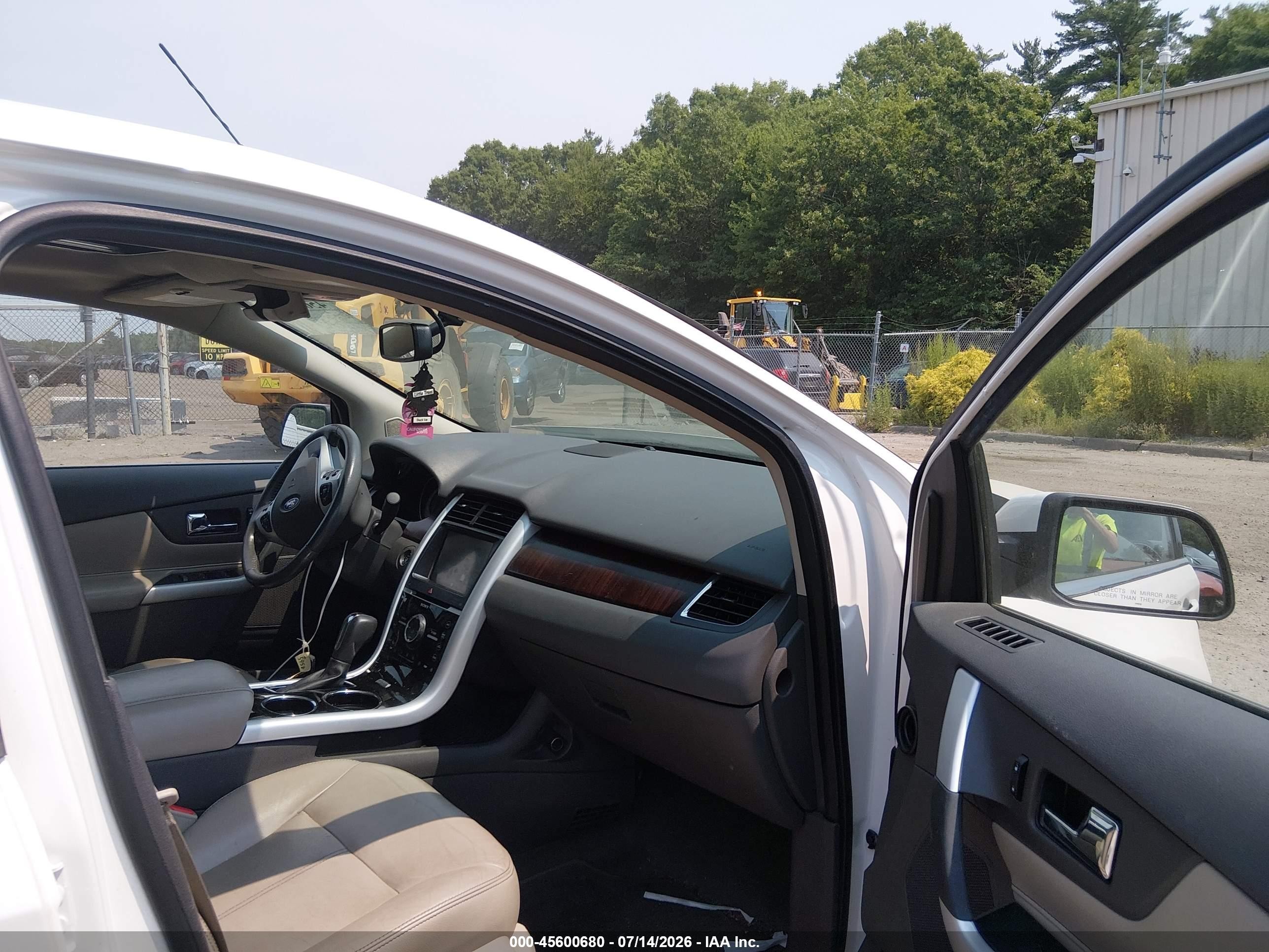 2012 Ford Edge Limited White vin: 2FMDK4KC9CBA95814