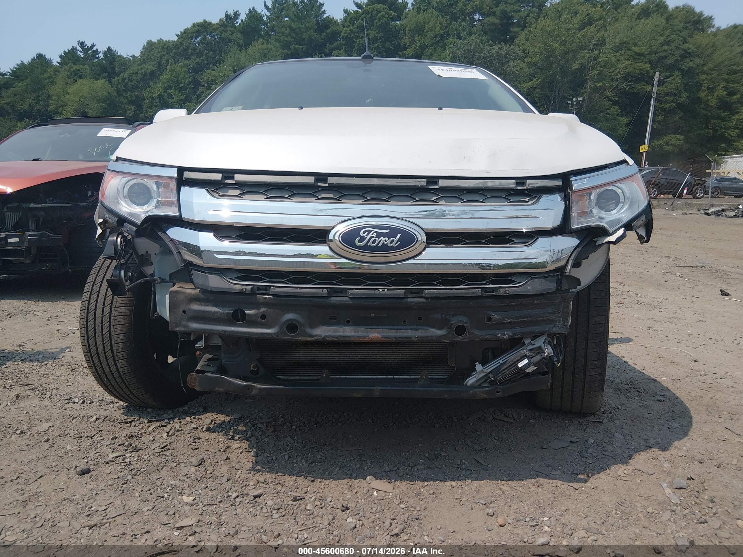2012 Ford Edge Limited White vin: 2FMDK4KC9CBA95814