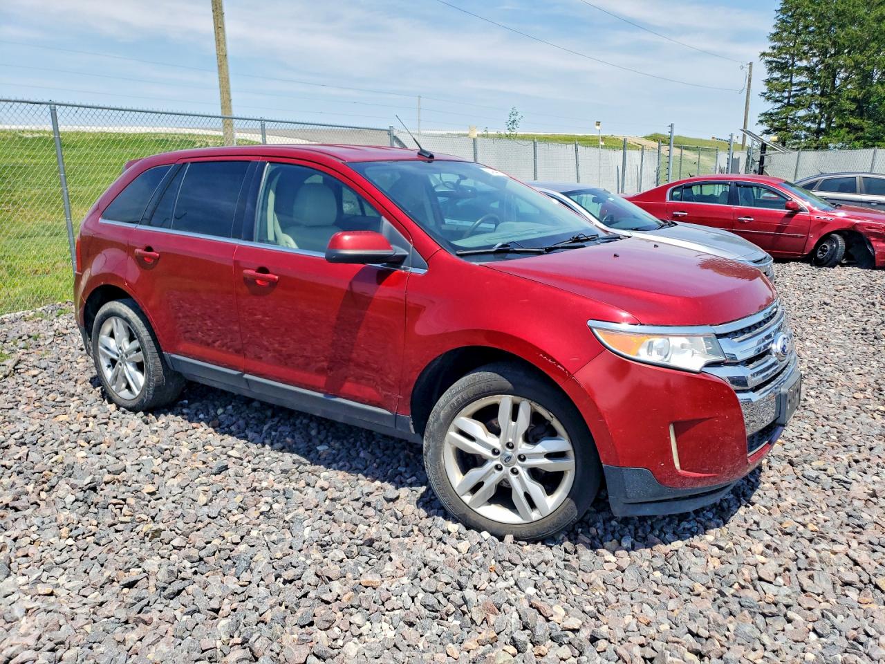 2013 Ford Edge Limited Red vin: 2FMDK4KC9DBA76861