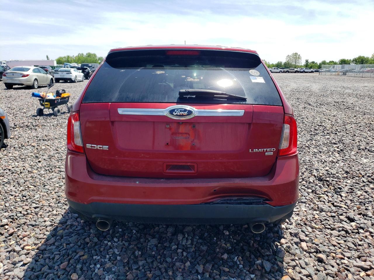 2013 Ford Edge Limited Red vin: 2FMDK4KC9DBA76861
