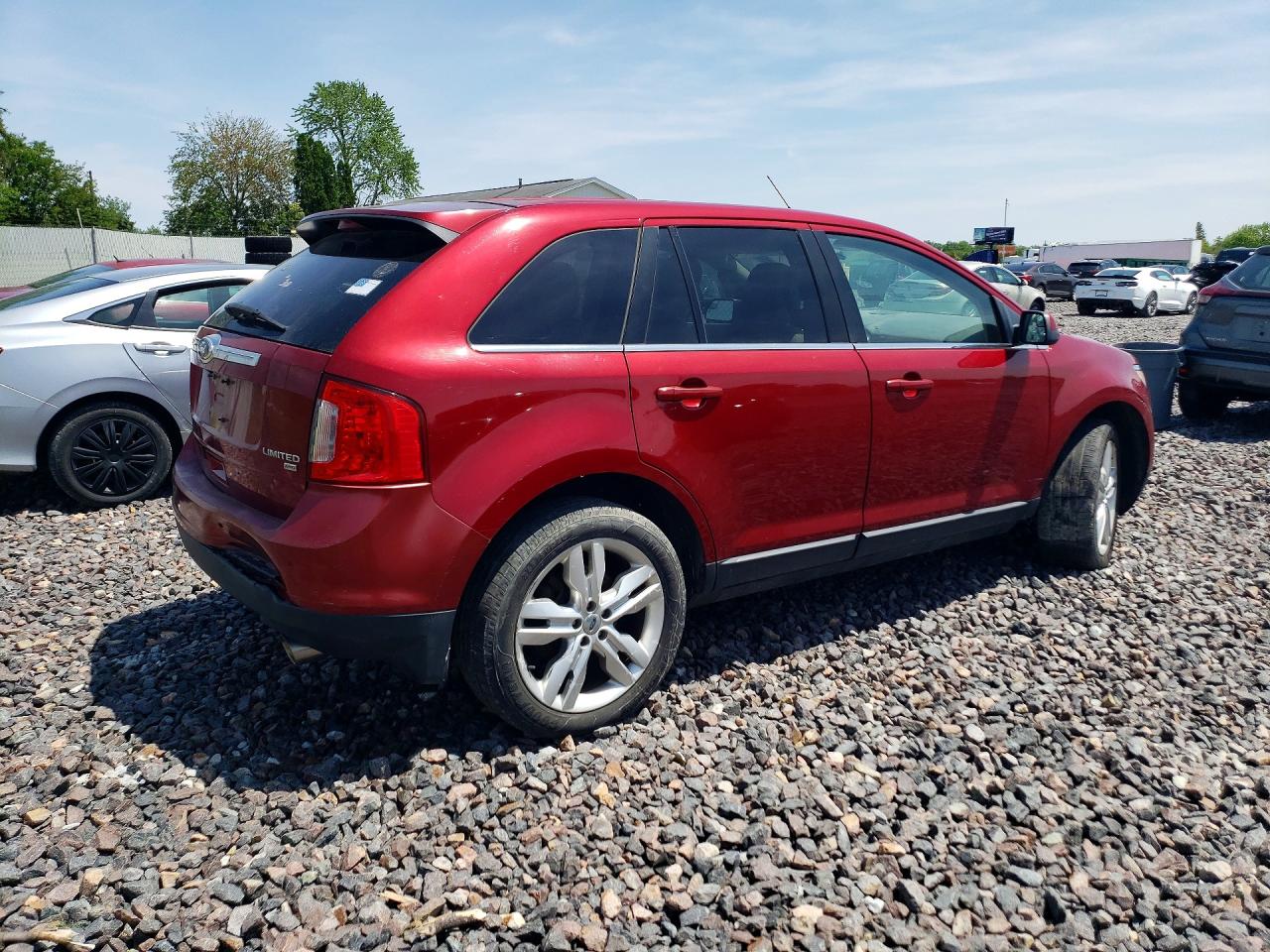 2013 Ford Edge Limited Red vin: 2FMDK4KC9DBA76861