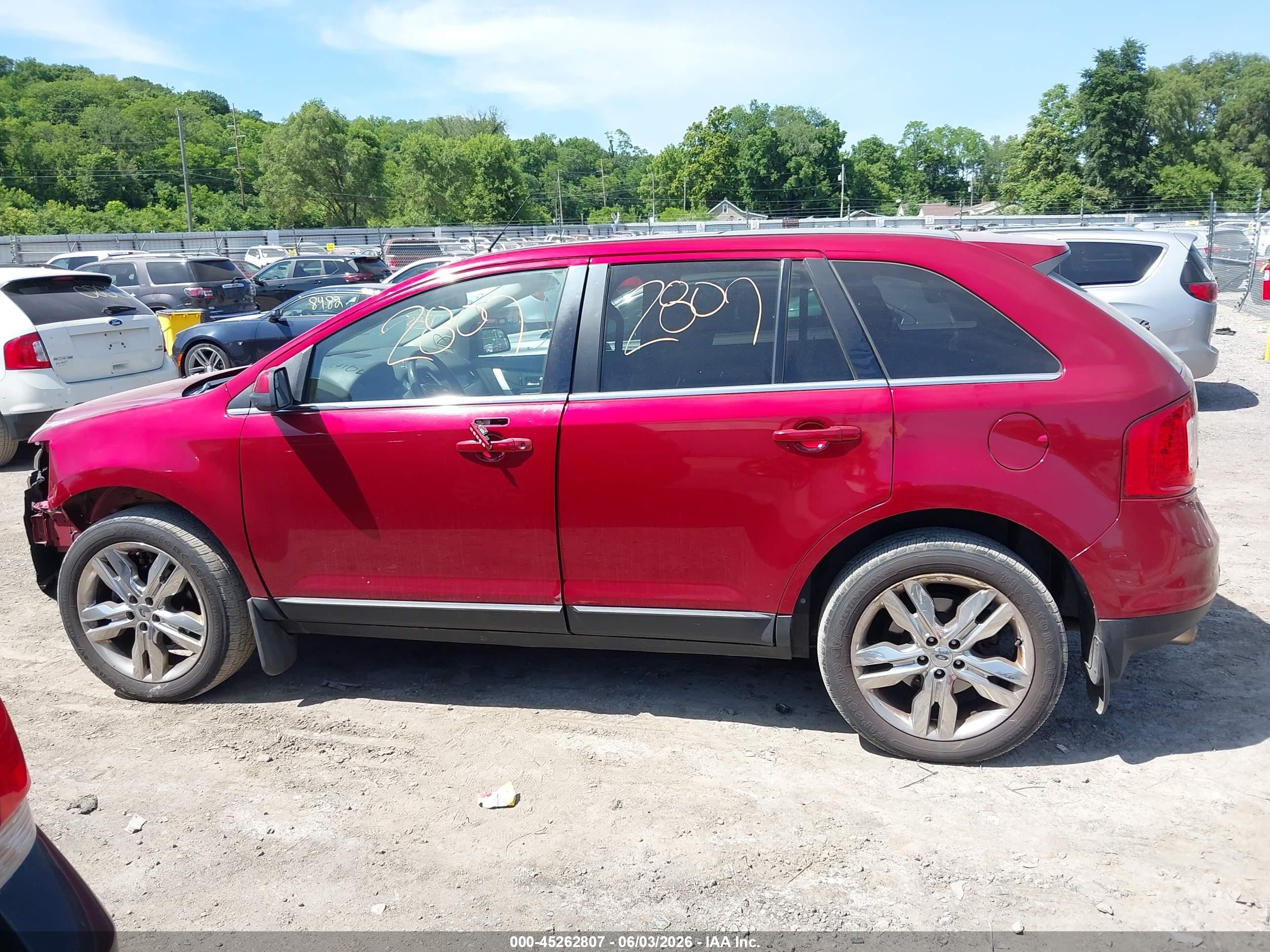 2013 Ford Edge Limited Red vin: 2FMDK4KC9DBA85785