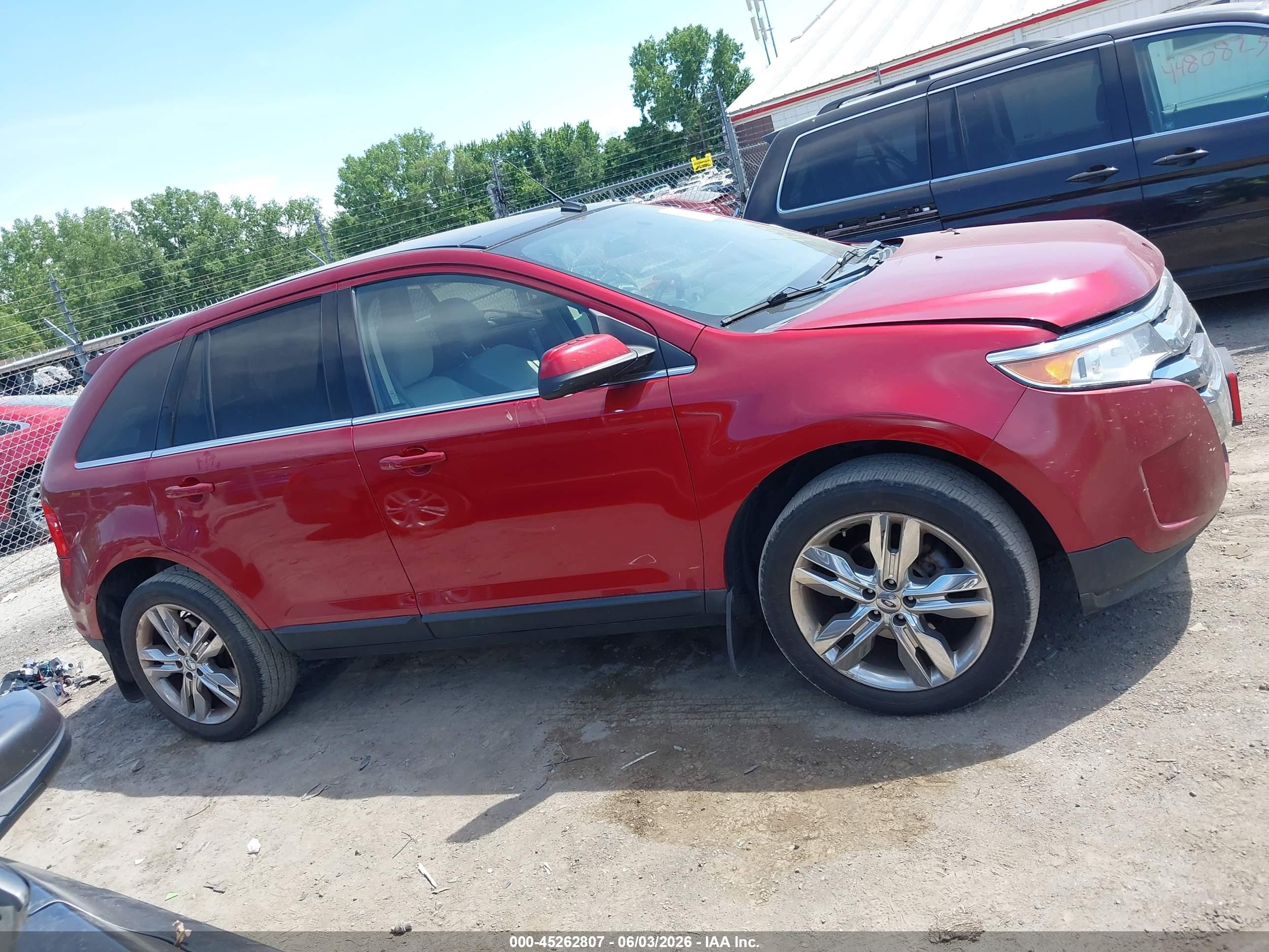 2013 Ford Edge Limited Red vin: 2FMDK4KC9DBA85785
