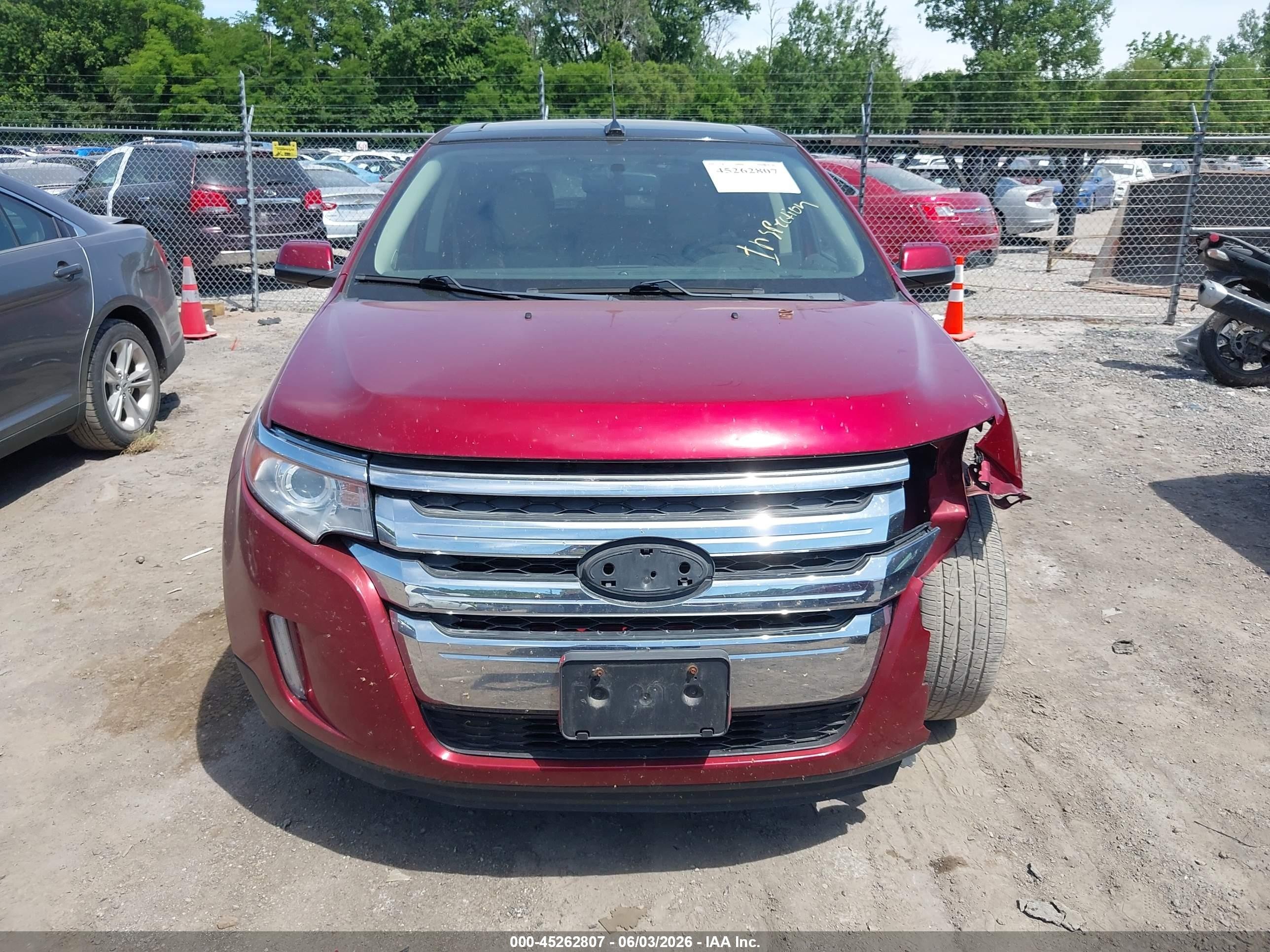 2013 Ford Edge Limited Red vin: 2FMDK4KC9DBA85785