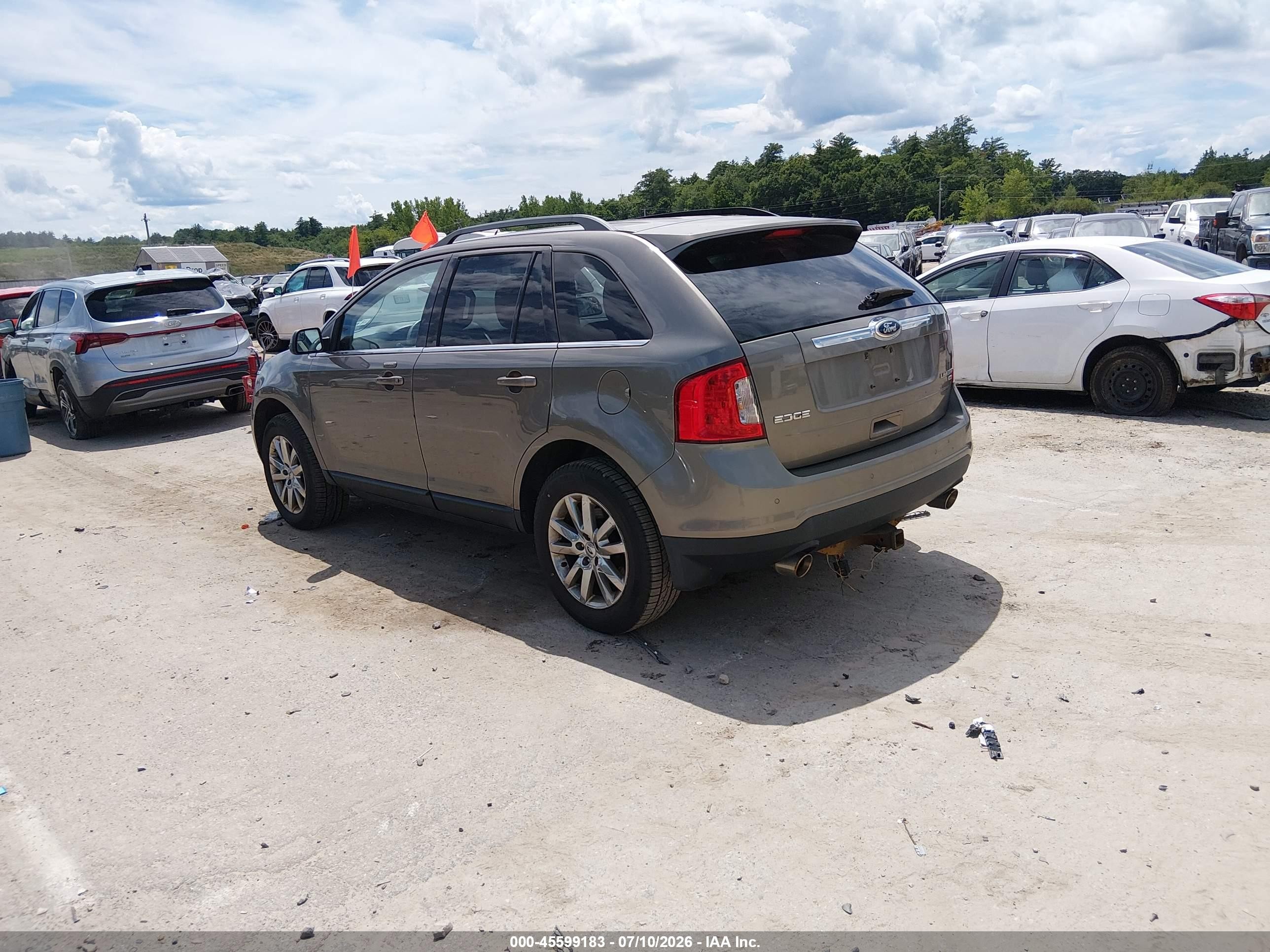 2013 Ford Edge Limited Gray vin: 2FMDK4KC9DBC46796