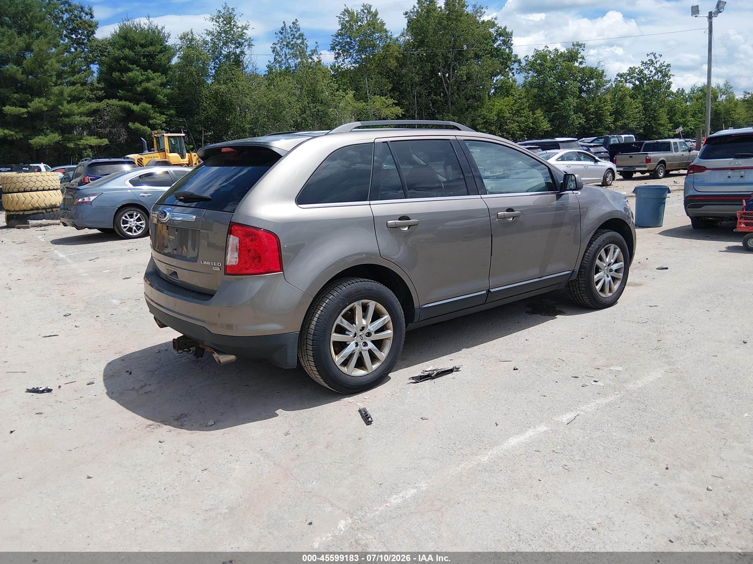 2013 Ford Edge Limited Gray vin: 2FMDK4KC9DBC46796
