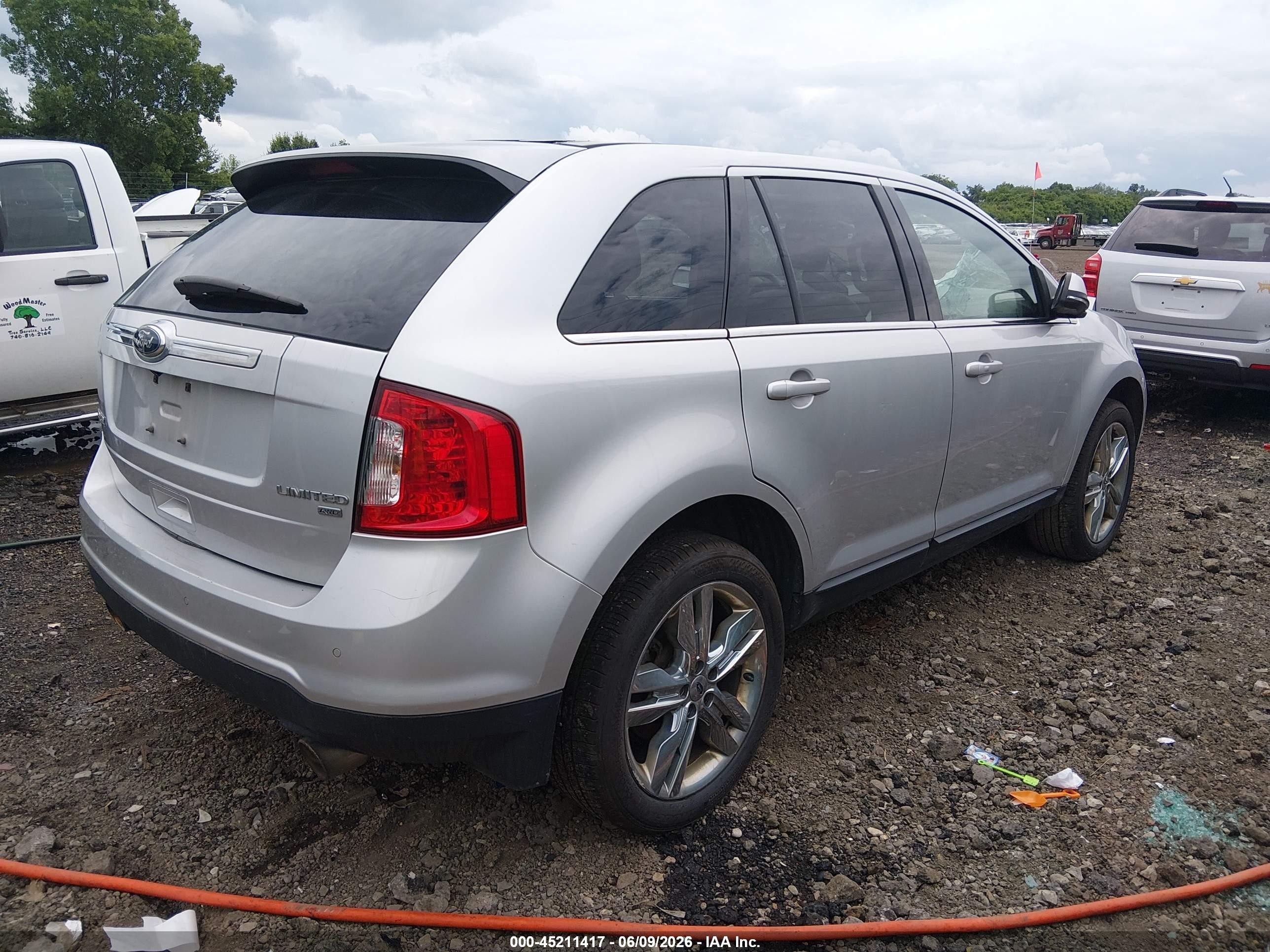2013 Ford Edge Limited Silver vin: 2FMDK4KC9DBE17451