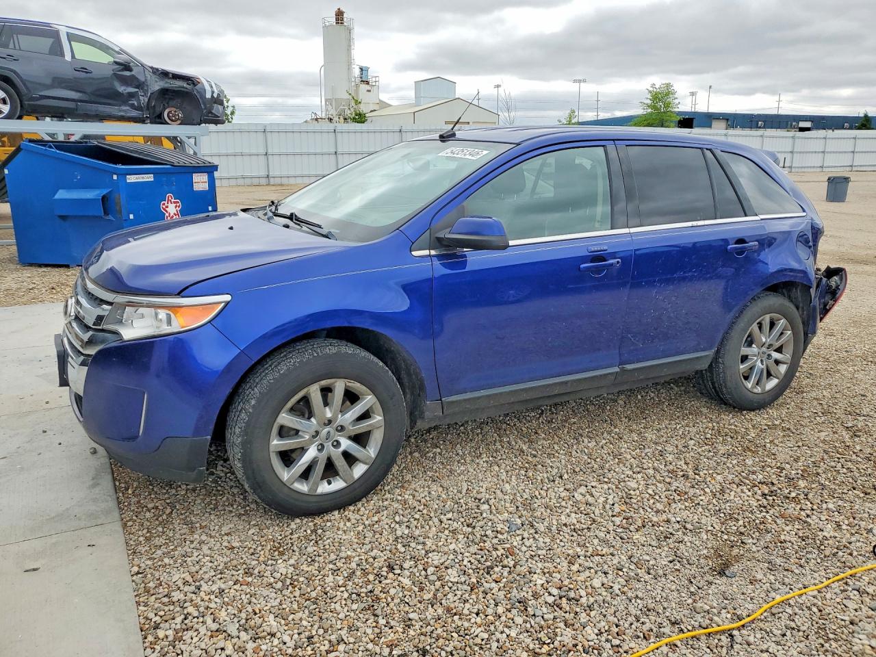 2014 Ford Edge Limited Blue vin: 2FMDK4KC9EBA38144