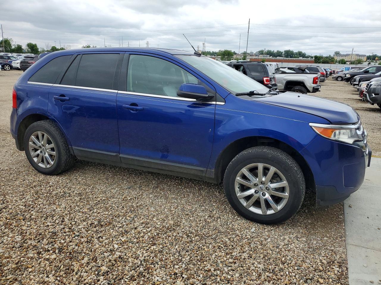 2014 Ford Edge Limited Blue vin: 2FMDK4KC9EBA38144