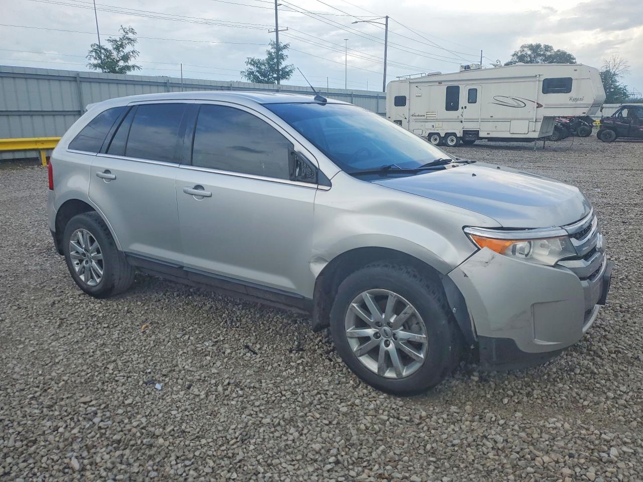 2014 Ford Edge Limited Silver vin: 2FMDK4KC9EBA41836