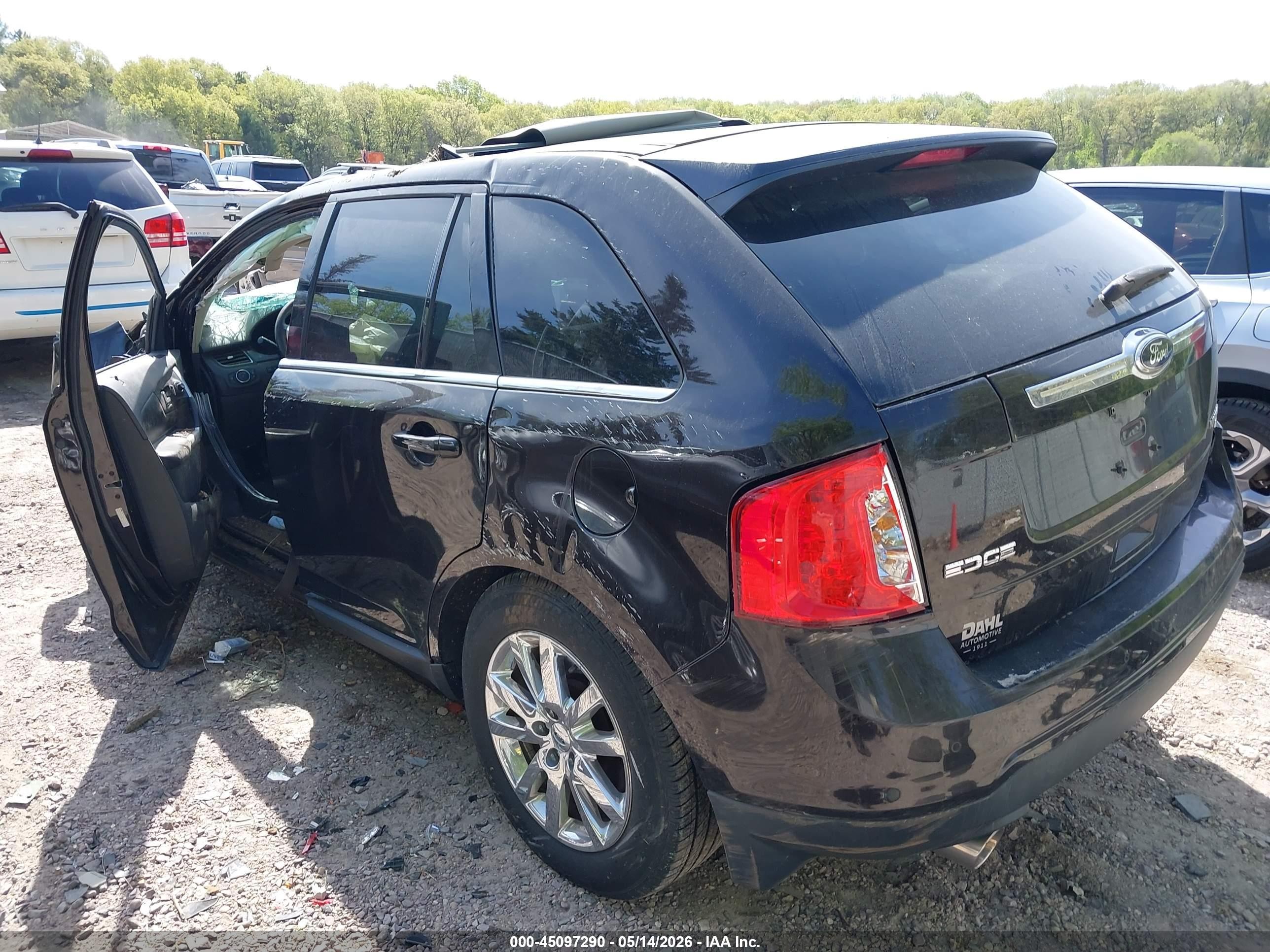 2014 Ford Edge Limited Black vin: 2FMDK4KC9EBA83083
