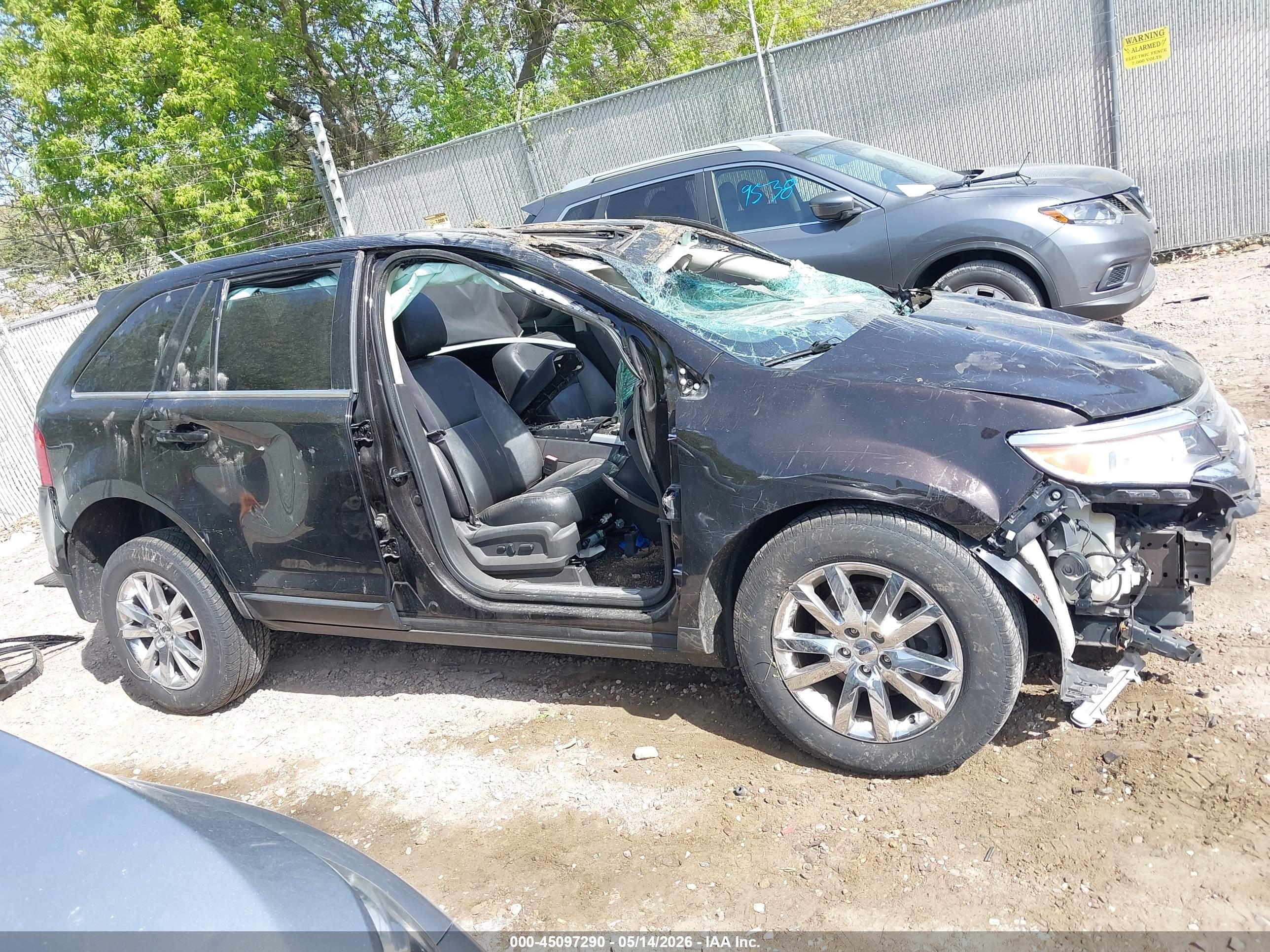 2014 Ford Edge Limited Black vin: 2FMDK4KC9EBA83083