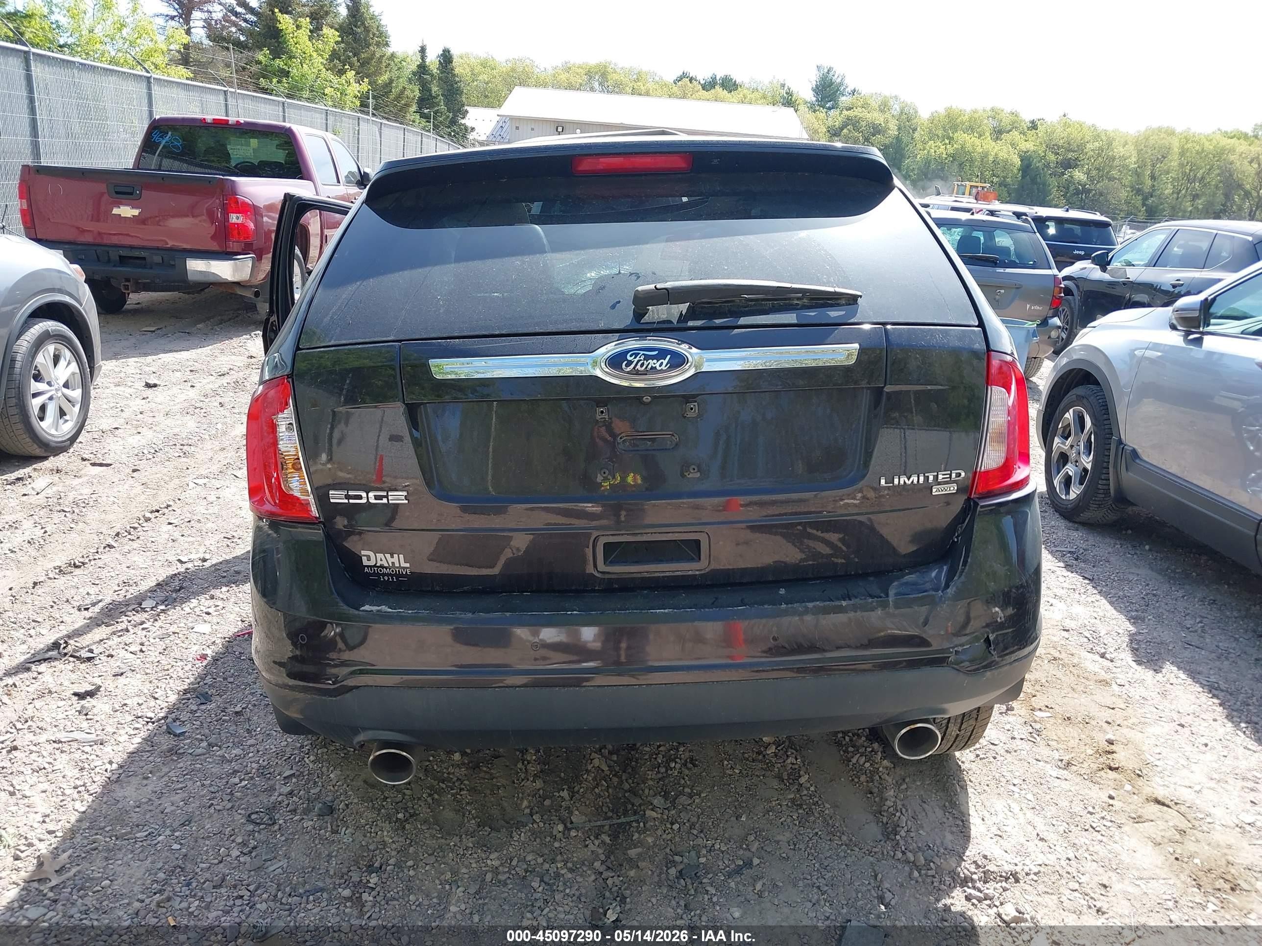 2014 Ford Edge Limited Black vin: 2FMDK4KC9EBA83083