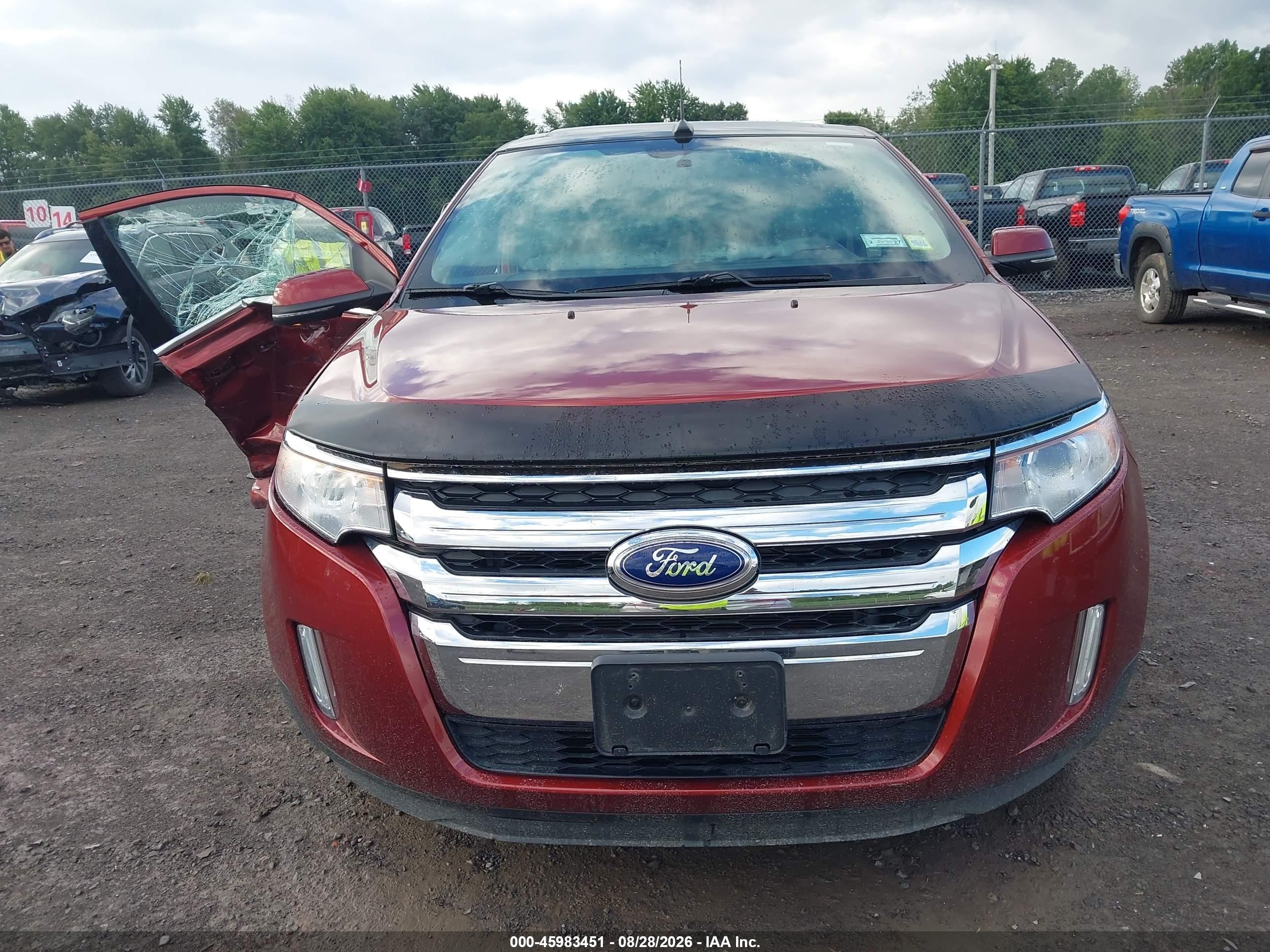 2014 Ford Edge Limited Red vin: 2FMDK4KC9EBB23453