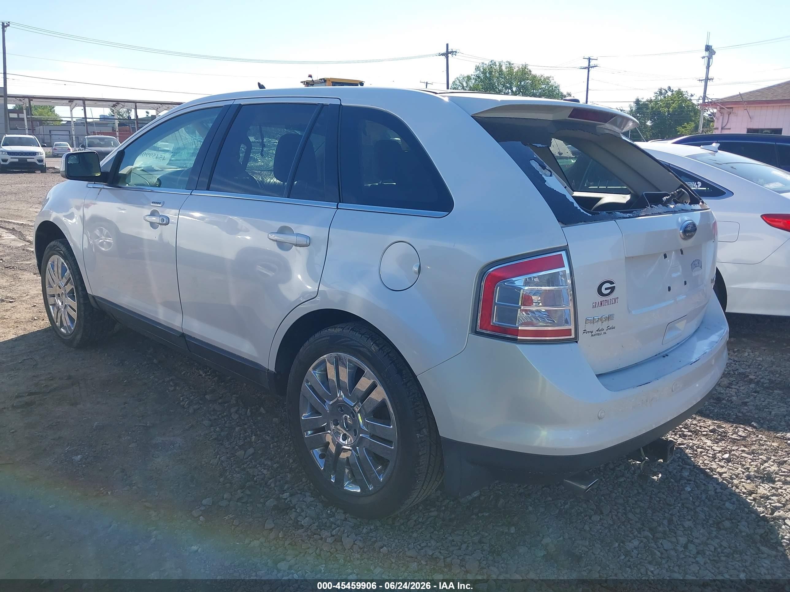 2010 Ford Edge Limited White vin: 2FMDK4KCXABA45565