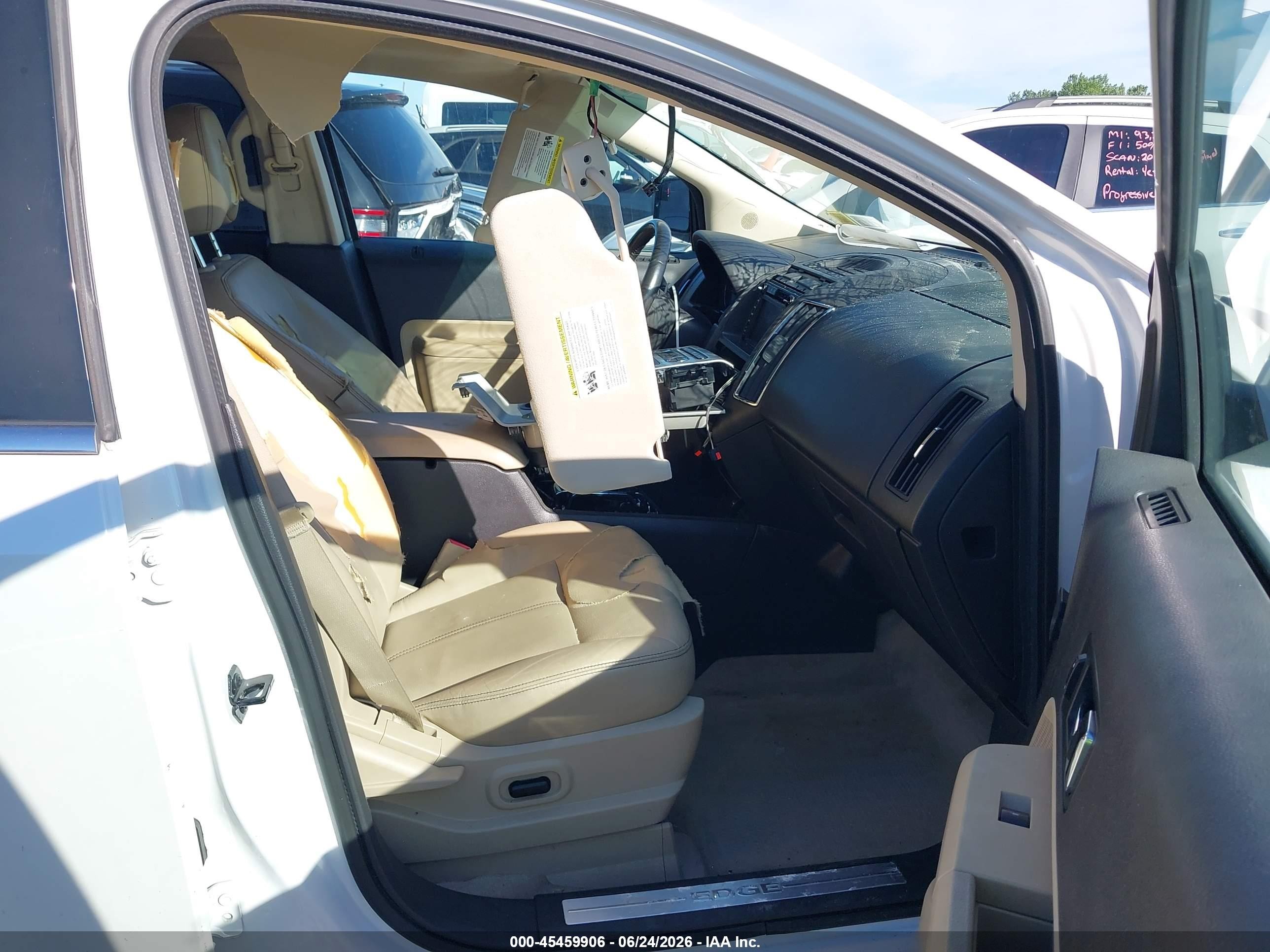 2010 Ford Edge Limited White vin: 2FMDK4KCXABA45565