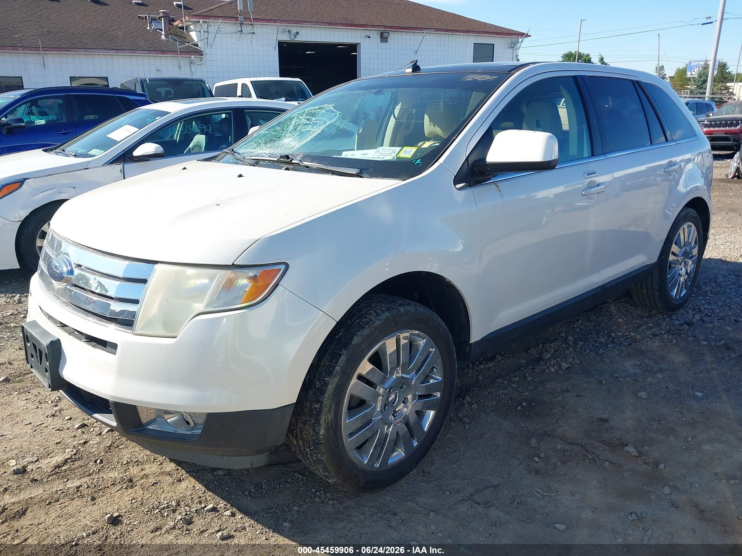 2010 Ford Edge Limited White vin: 2FMDK4KCXABA45565