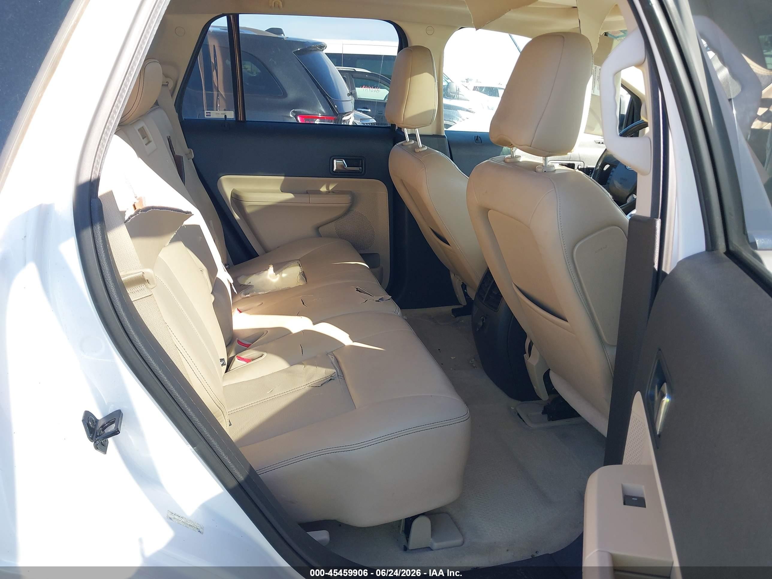 2010 Ford Edge Limited White vin: 2FMDK4KCXABA45565