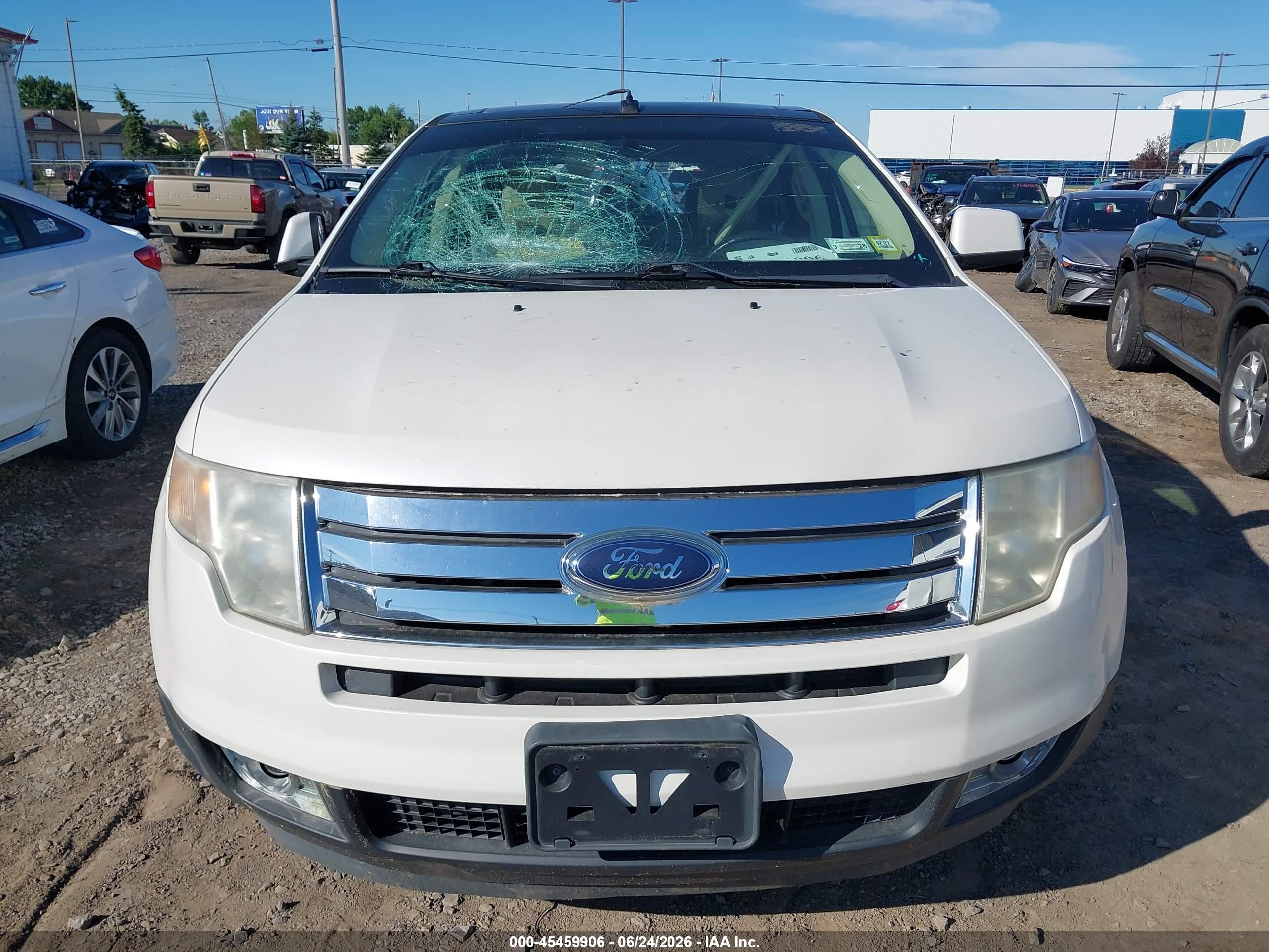 2010 Ford Edge Limited White vin: 2FMDK4KCXABA45565