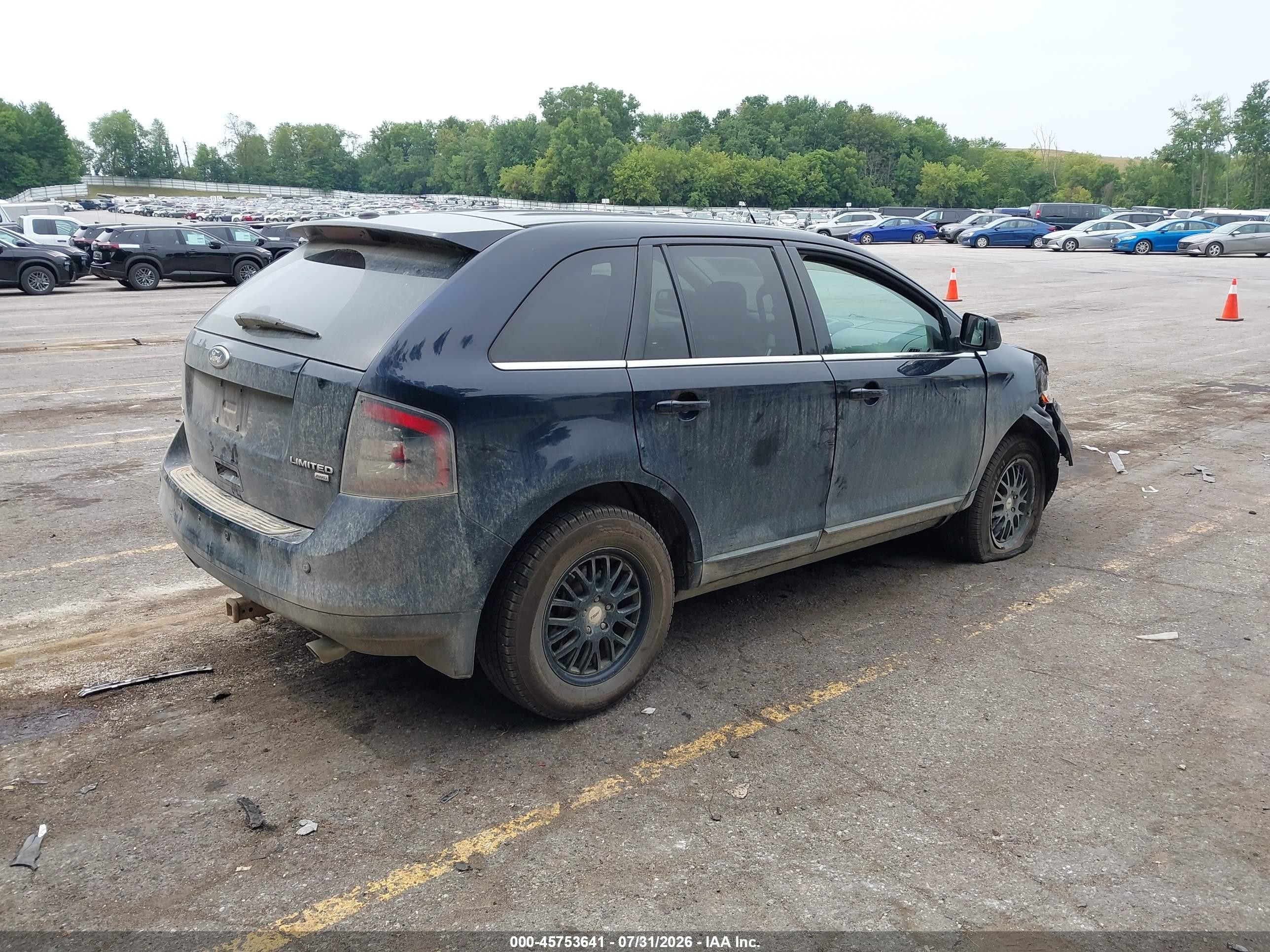 2010 Ford Edge Limited Black vin: 2FMDK4KCXABB48601
